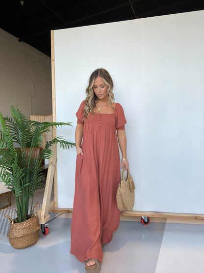 Made For This Jumpsuit Marsala