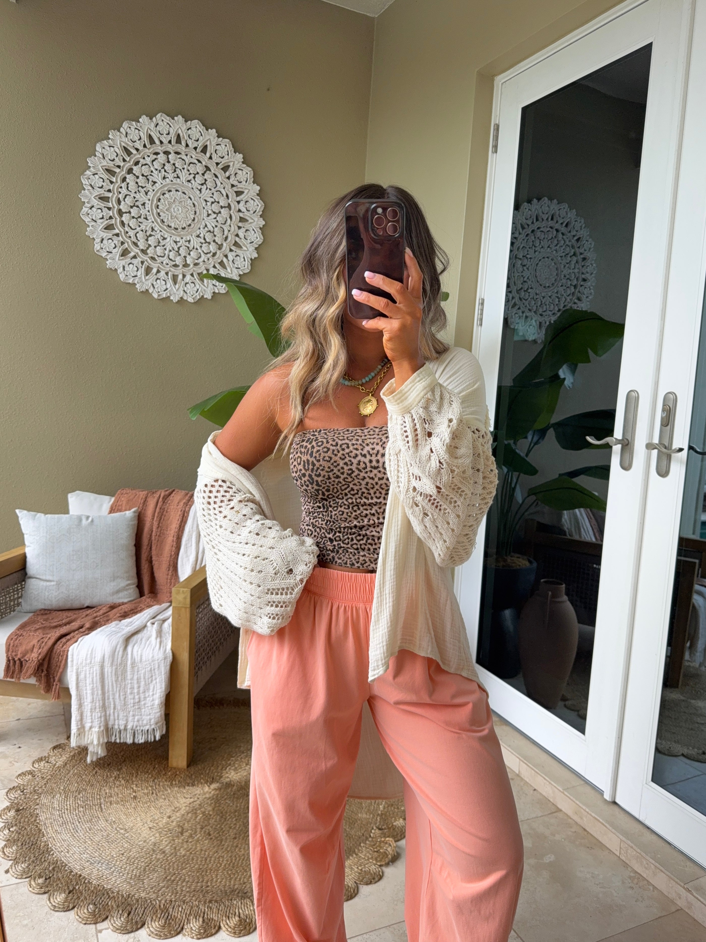 Heartthrob Tube Top Leopard Caramel