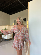 Load image into Gallery viewer, VINTAGE PAISLEY MINI DRESS MULTI
