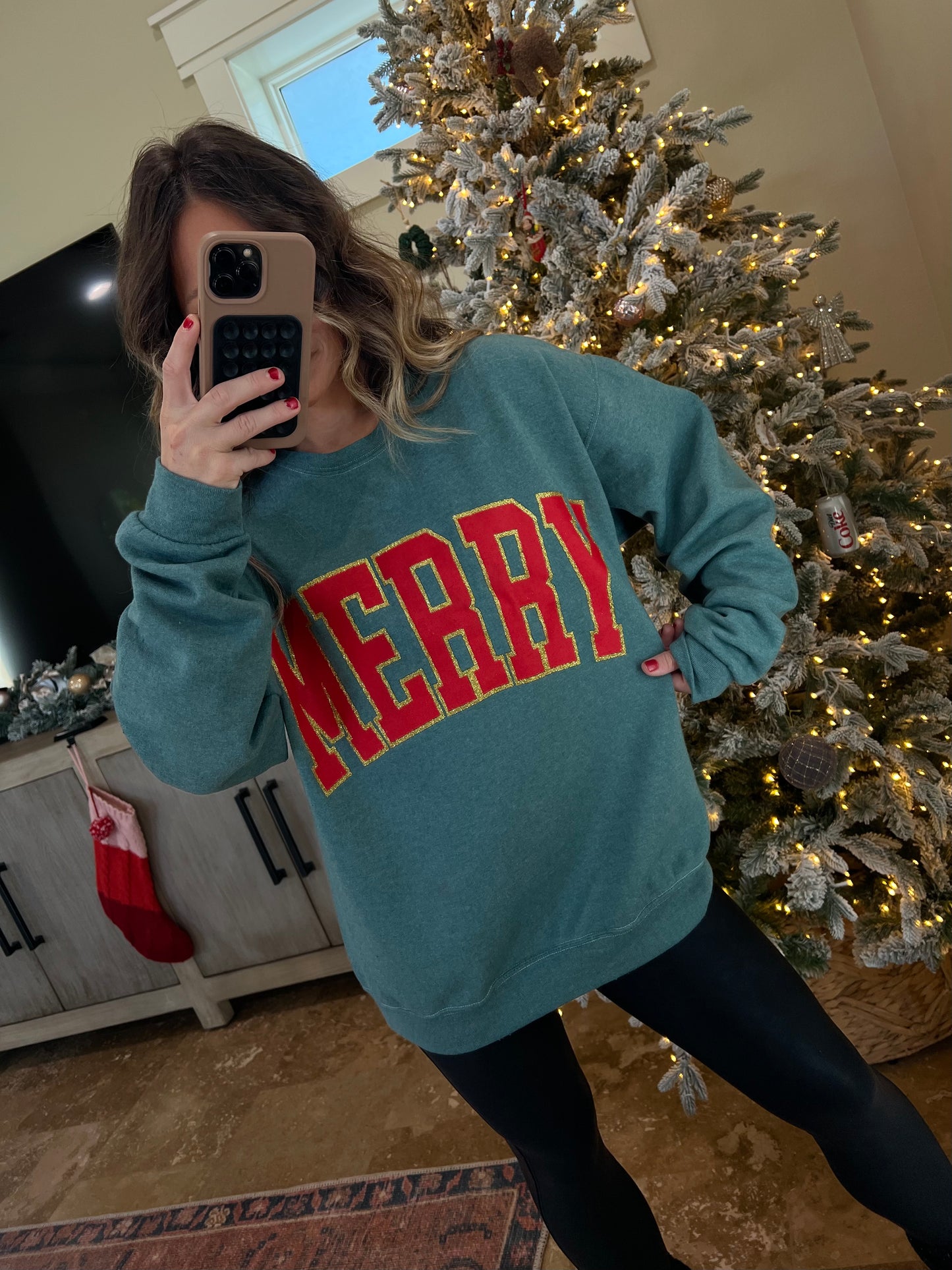 Merry Crewneck Hunter Green