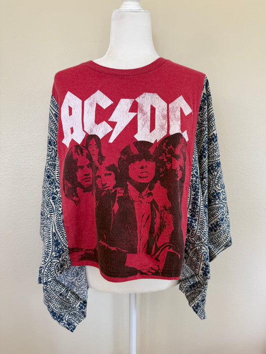 AC/DC Mix & Match Tee Red Floral