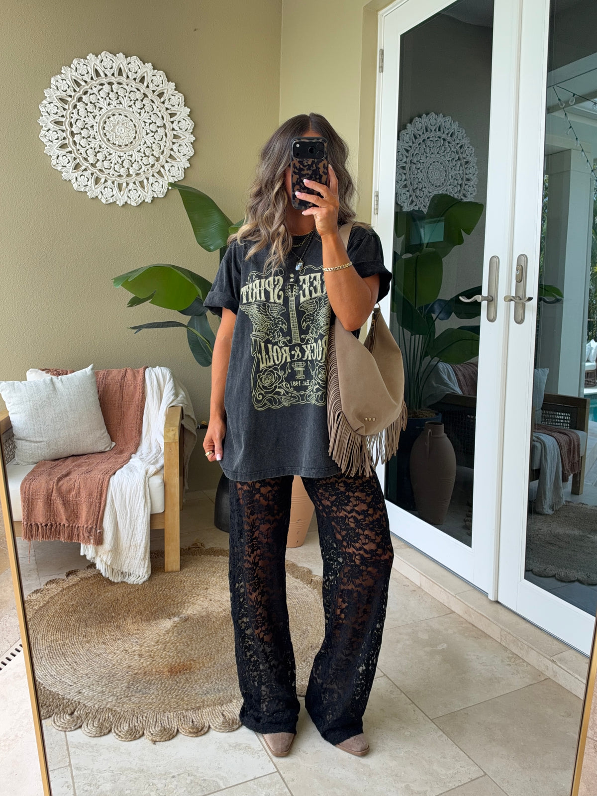 Zeppelin Free Spirit Graphic Tee Black