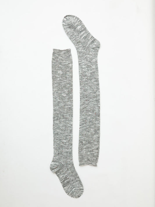 Speckle Knit Long Socks