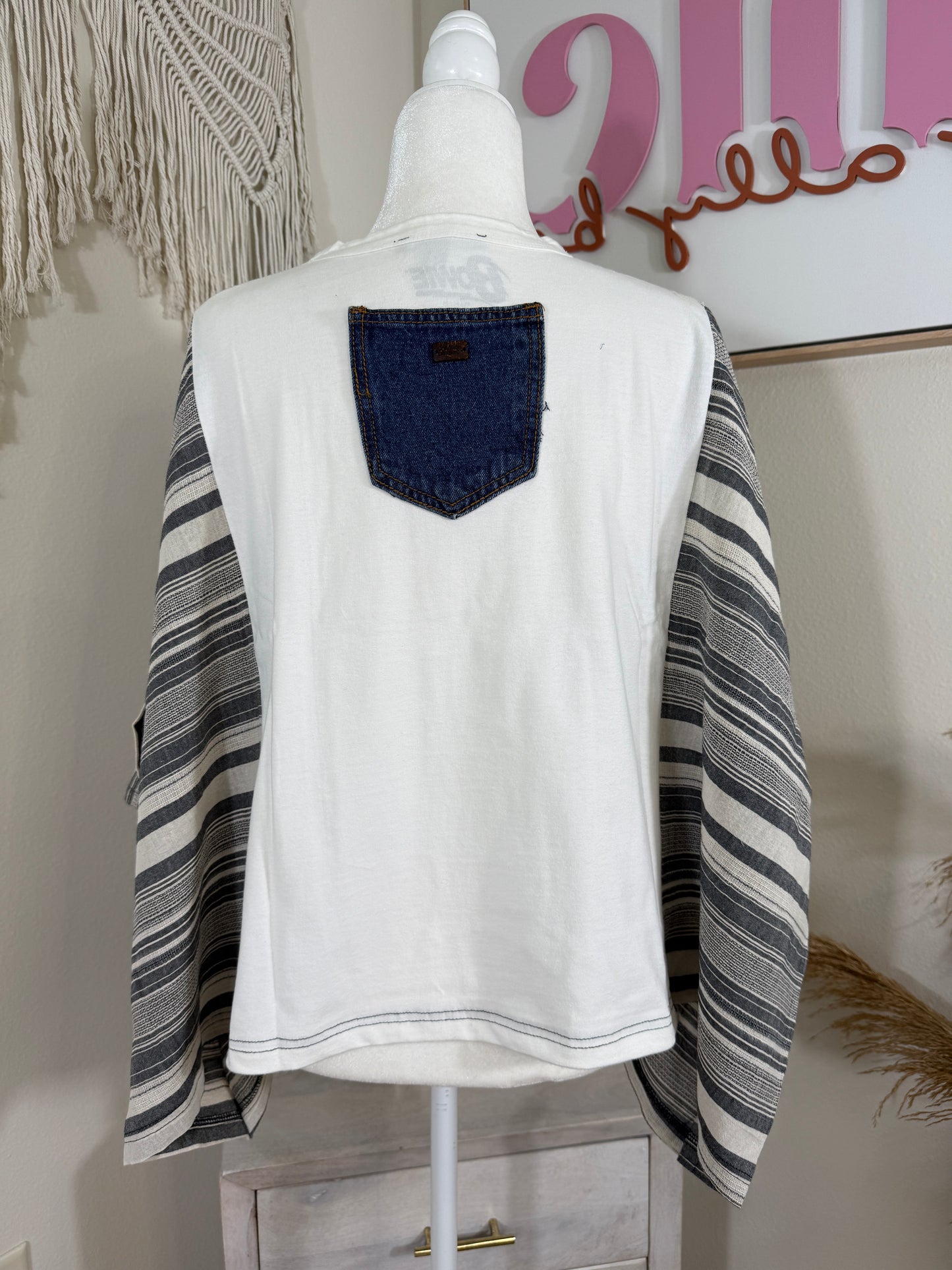 Bowie Mix & Match Tee White Stripe