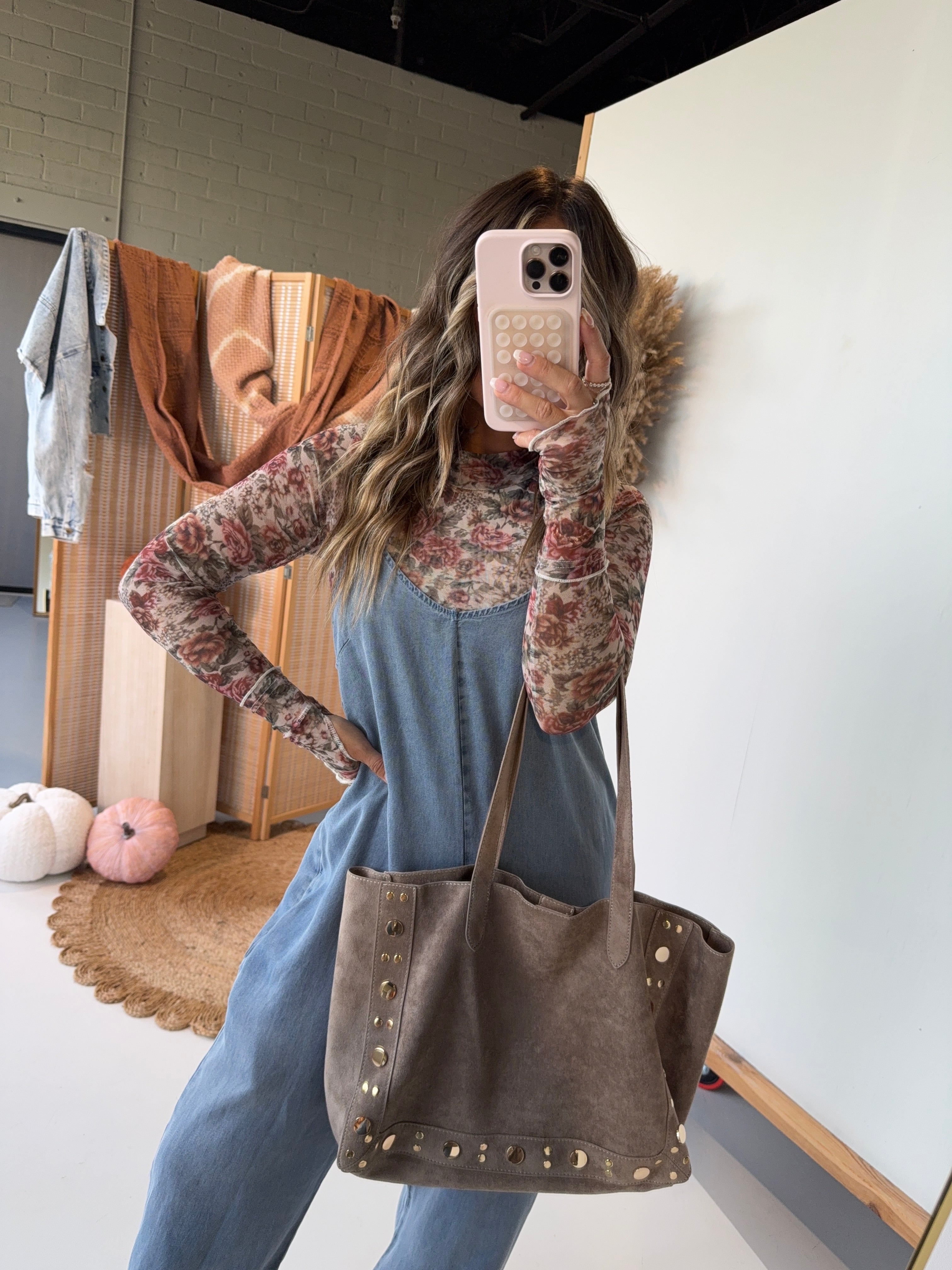 Foggy Morning Overall Jumpsuit Denim