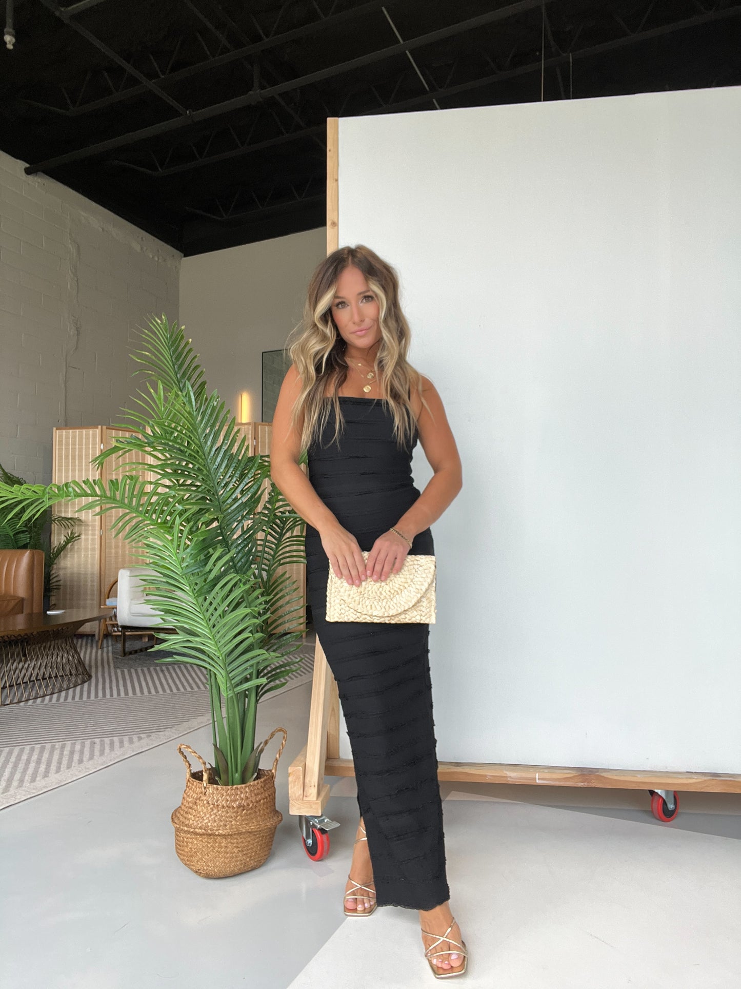 Verde Estate Maxi Dress Black