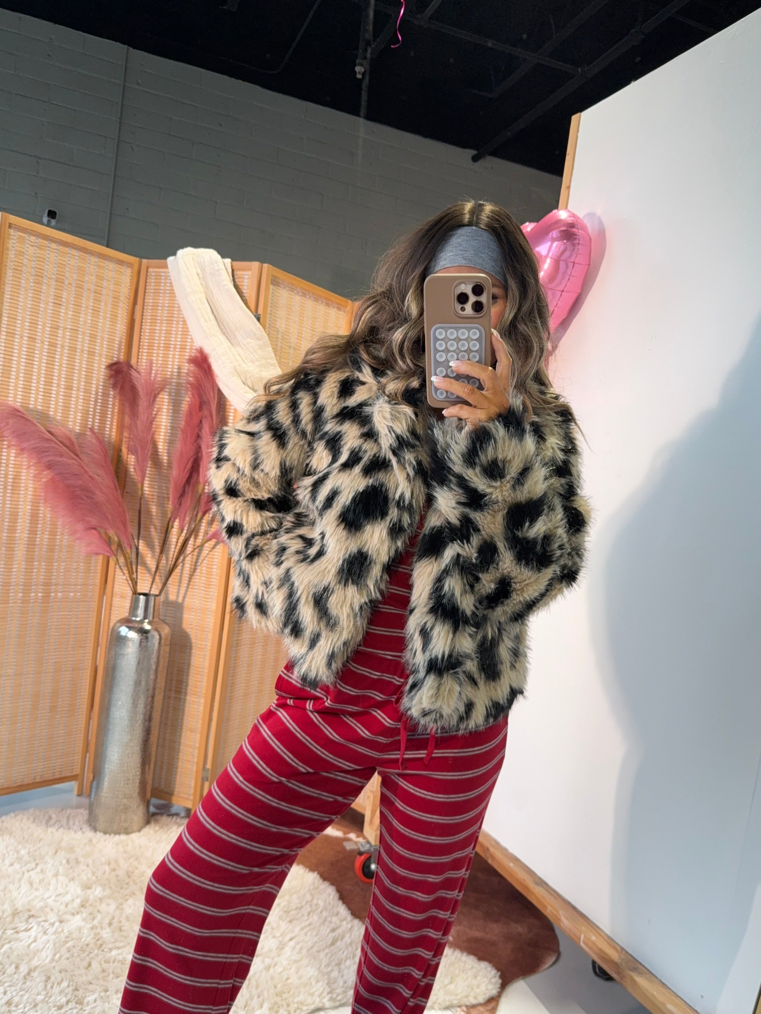 The Proposal Fur Jacket Leopard