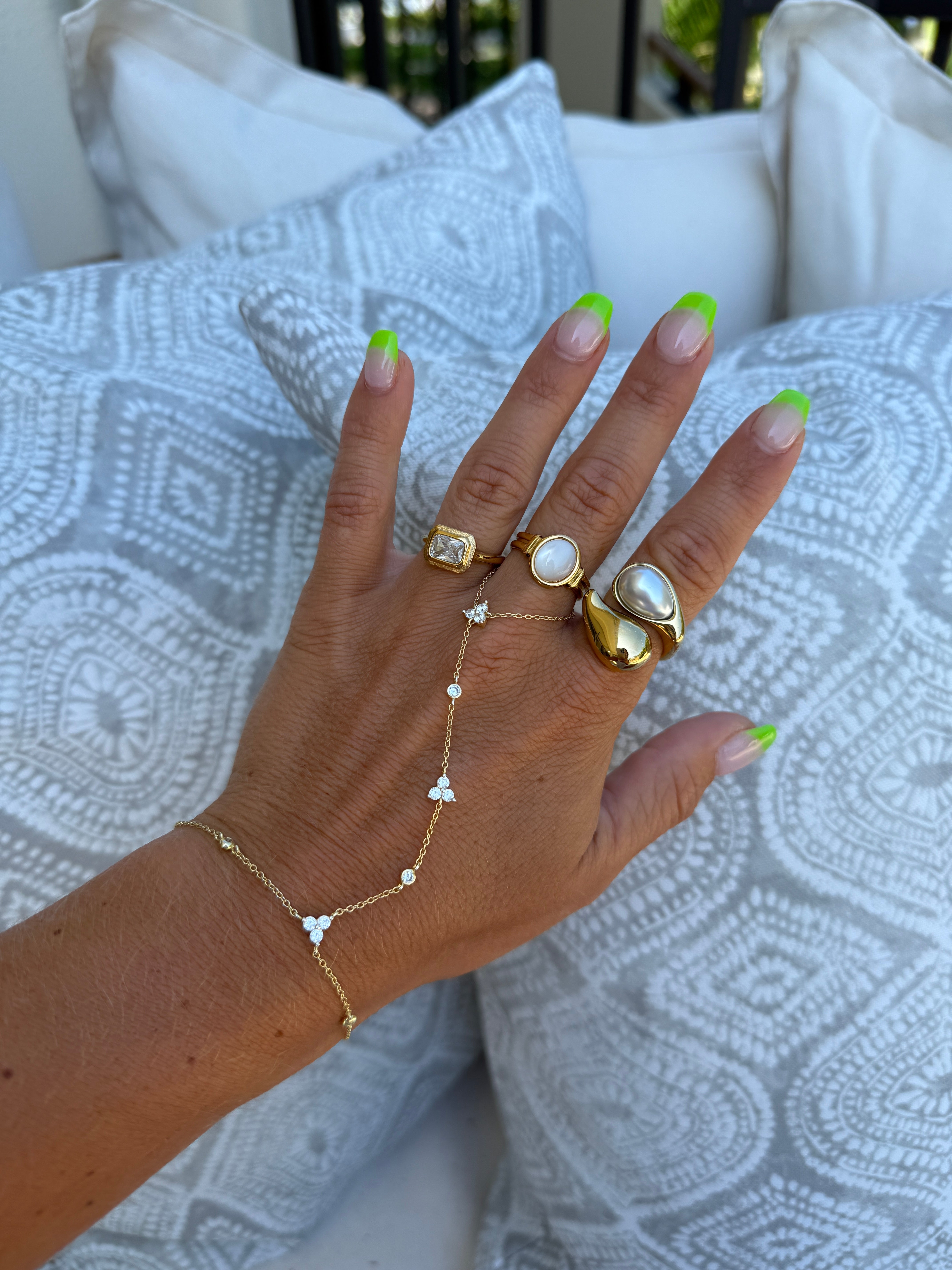 Lee Pearl Ring Gold