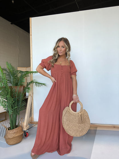 Made For This Jumpsuit Marsala