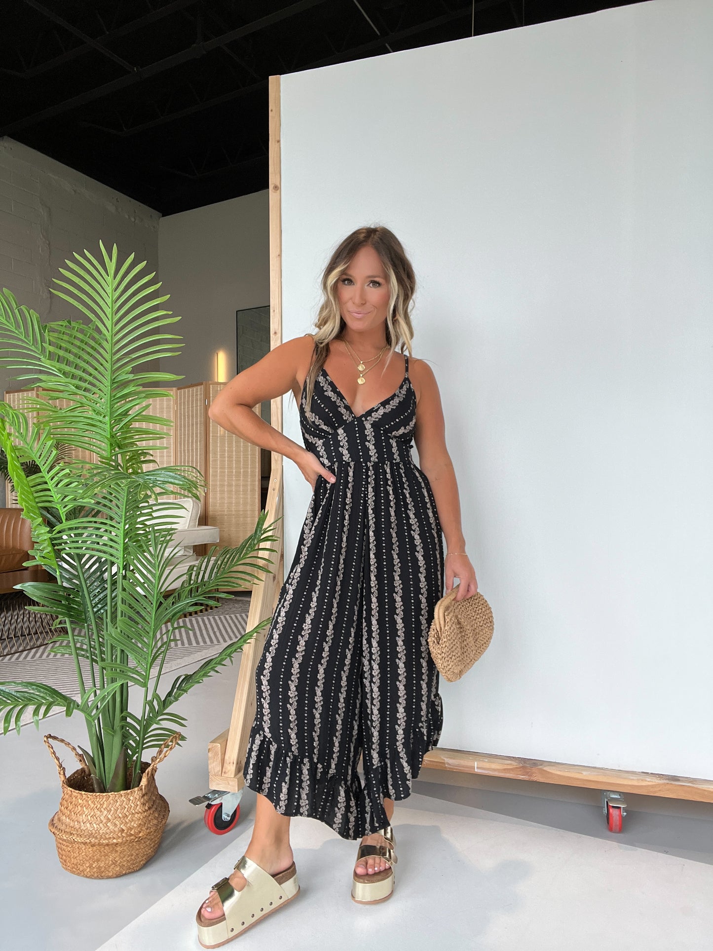 Bohemian Mermaid Jumpsuit Black