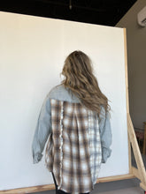 Load image into Gallery viewer, END GAME MIXED MEDIA FLANNEL JACKET
