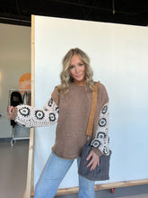 Load image into Gallery viewer, Miss Esme Crochet Sleeve Sweater
