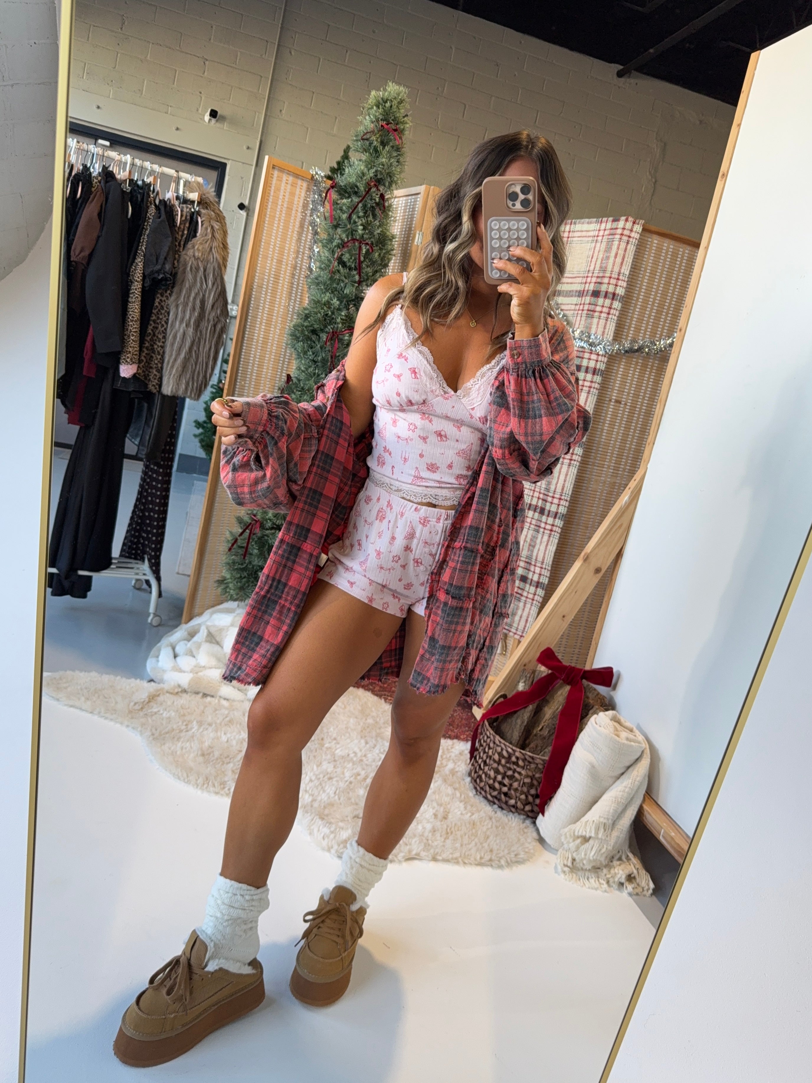 North Pole Nights Pajama Tank Lilac