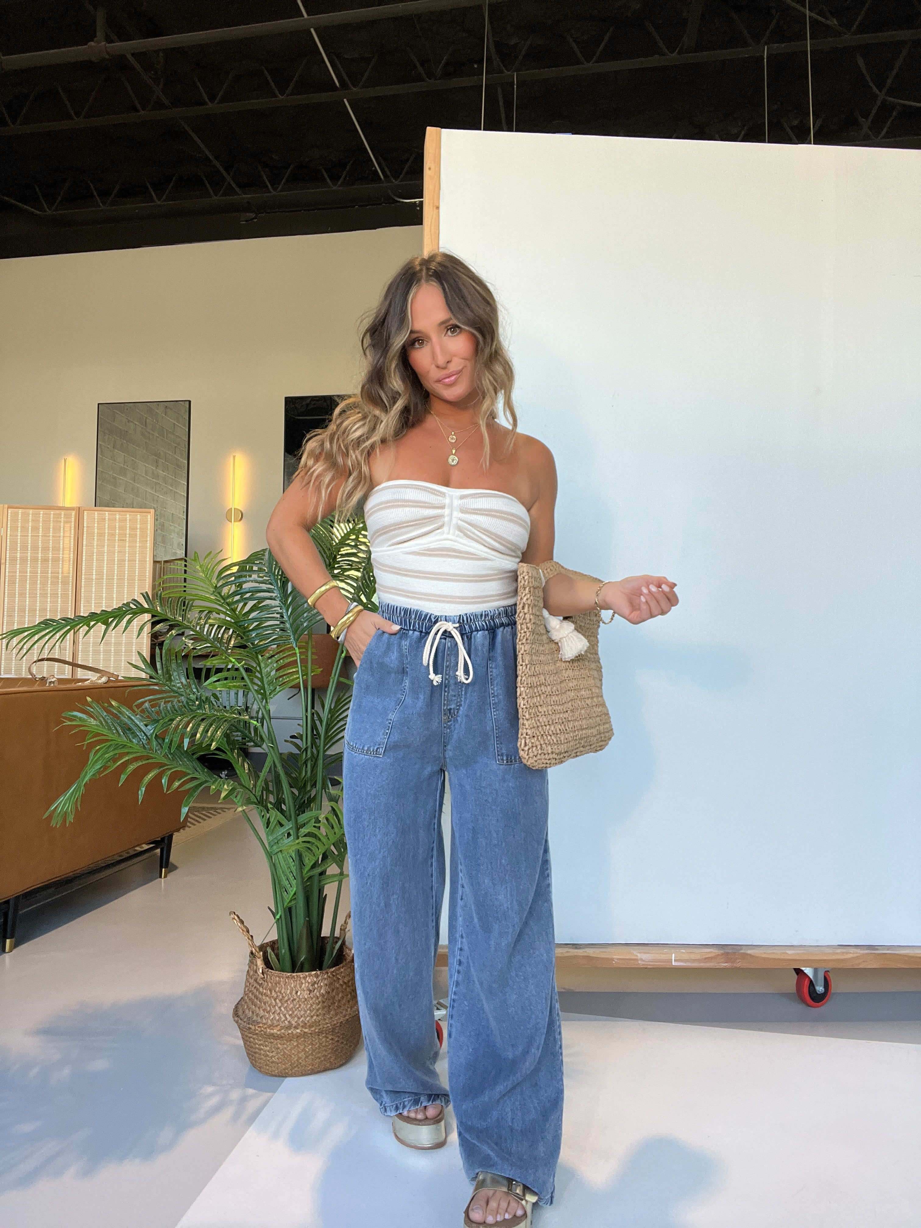 Maxine Wide Leg Tencel Pants