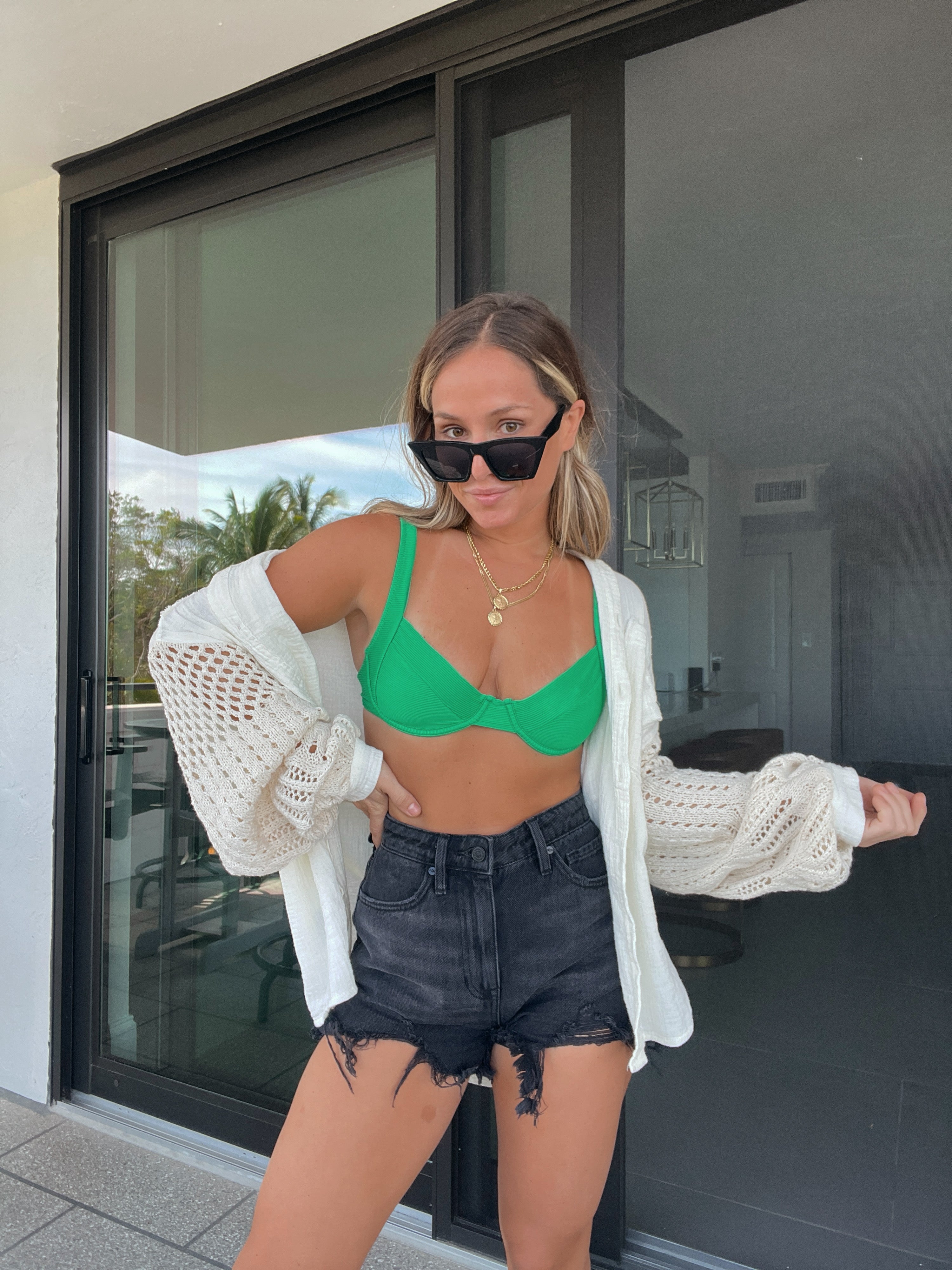 It Girl Denim Shorts Black
