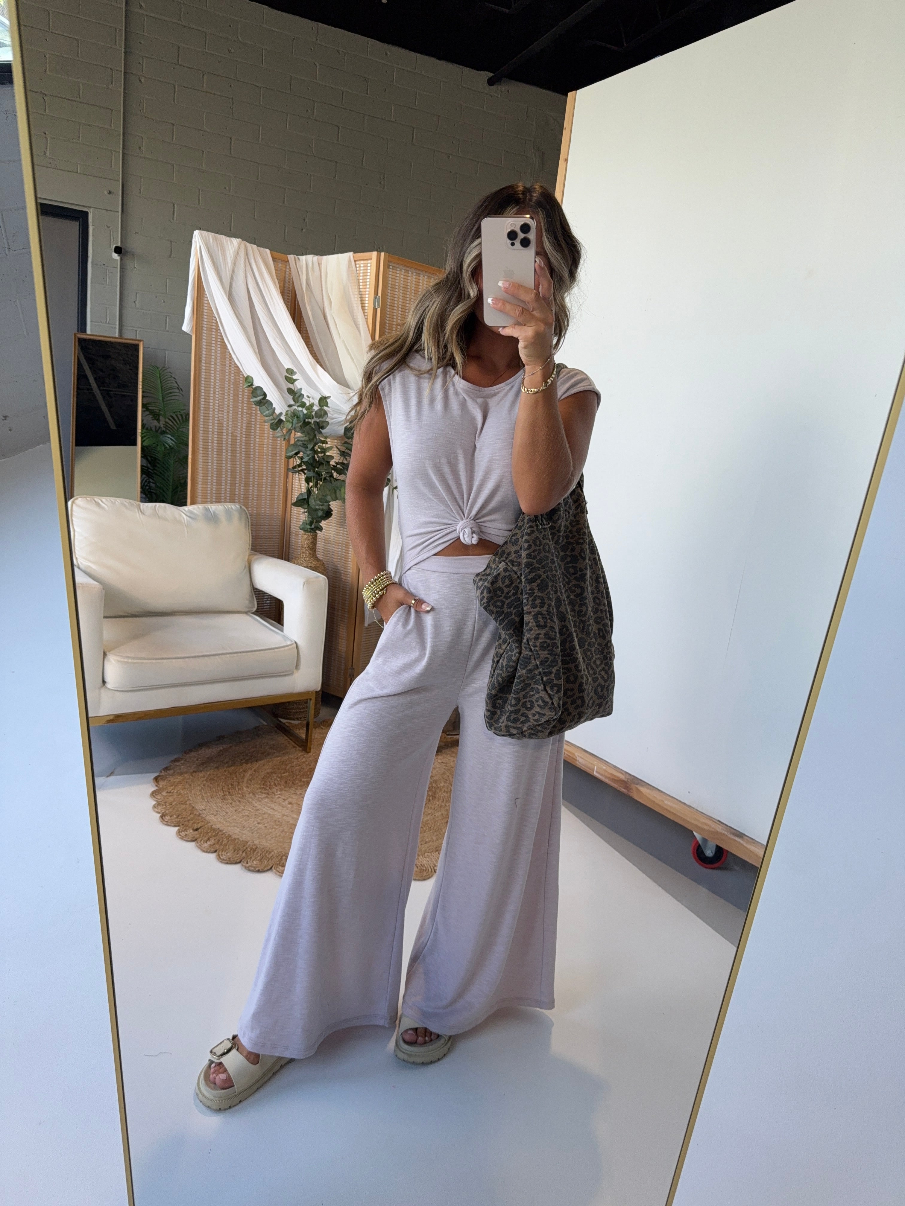 Comfy Cove Wide Leg Jumpsuit Lilac