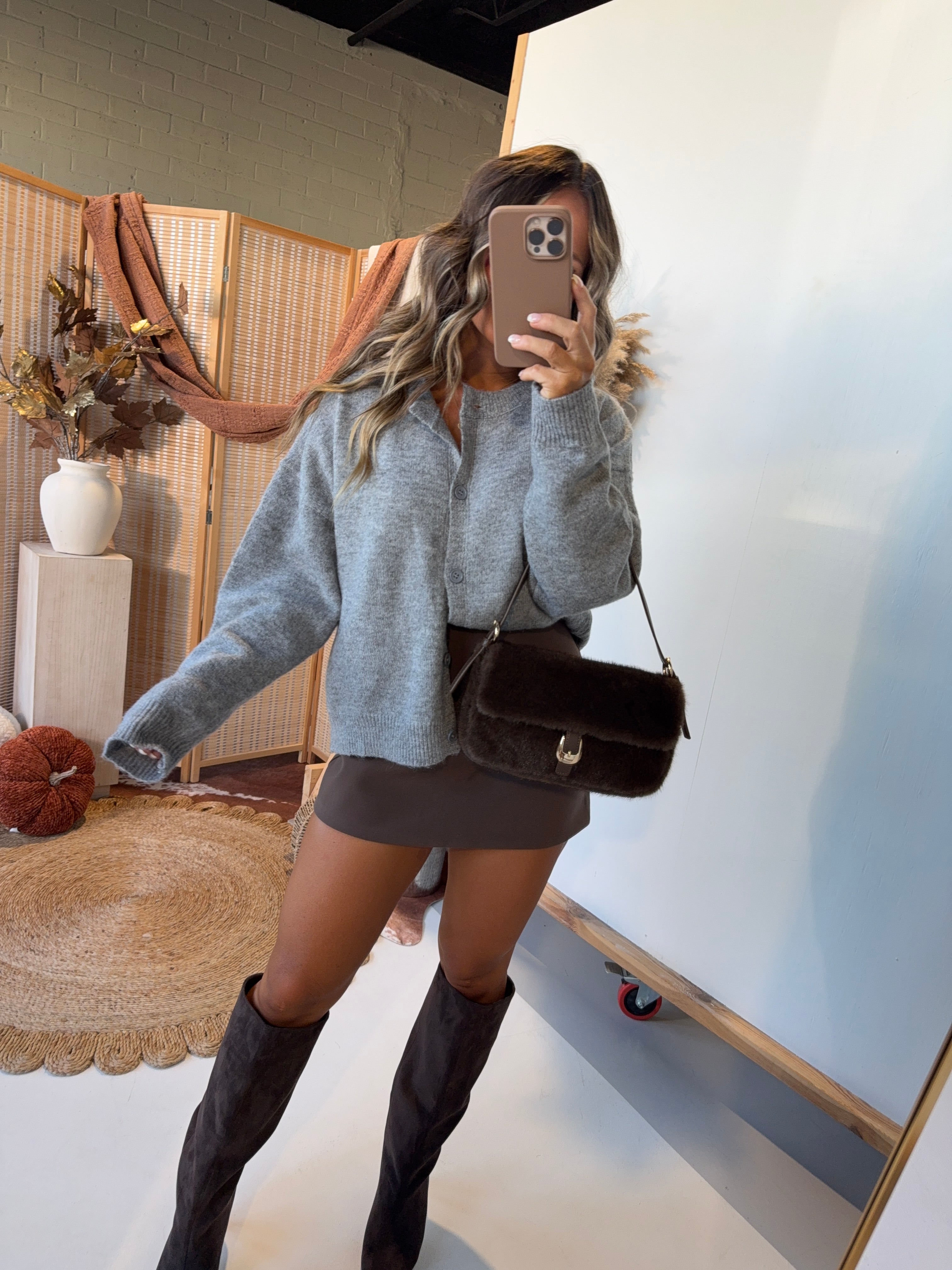 Wishbone High Waisted Skort Chocolate