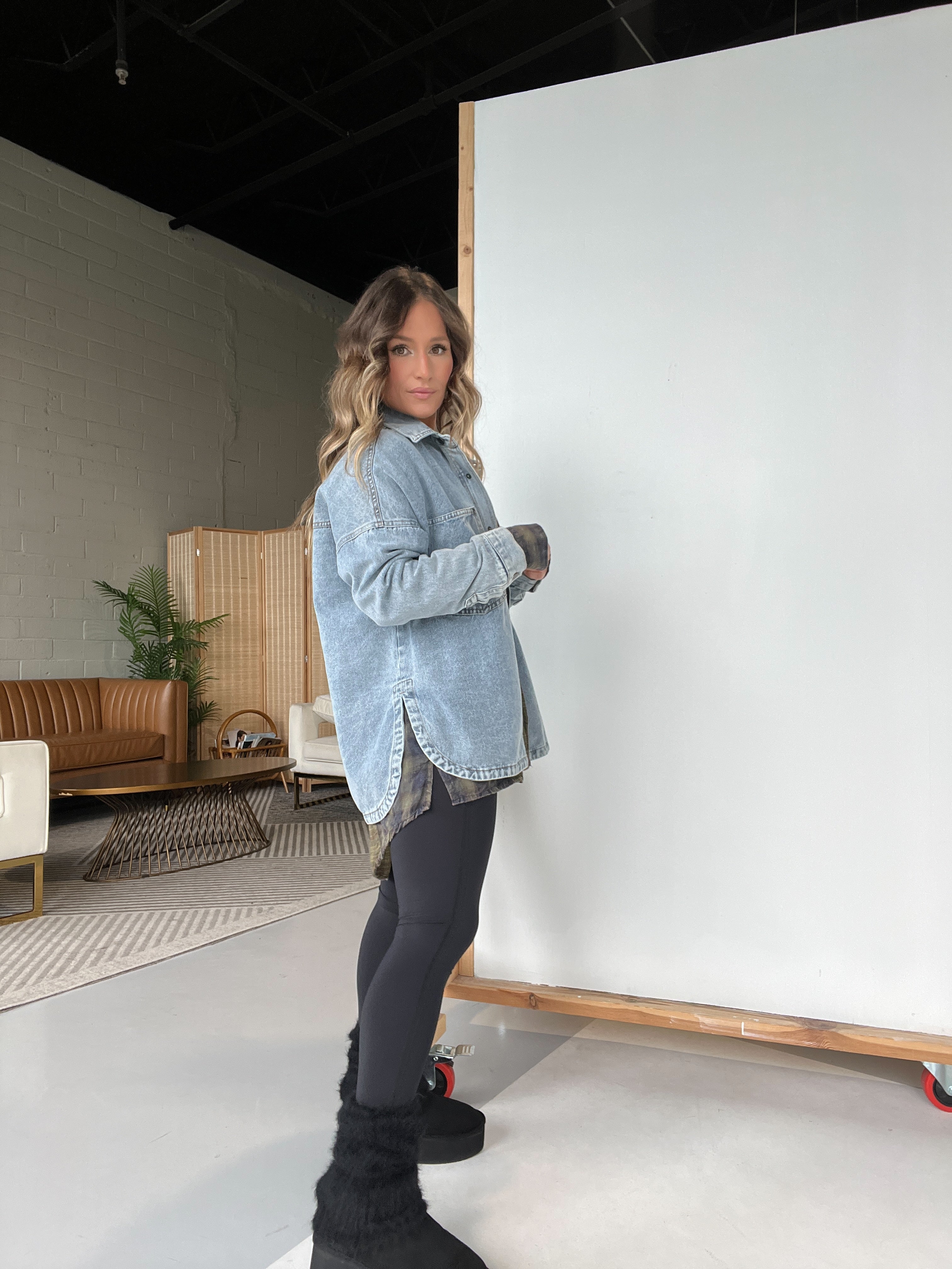 Stadium Vintage Denim Shacket