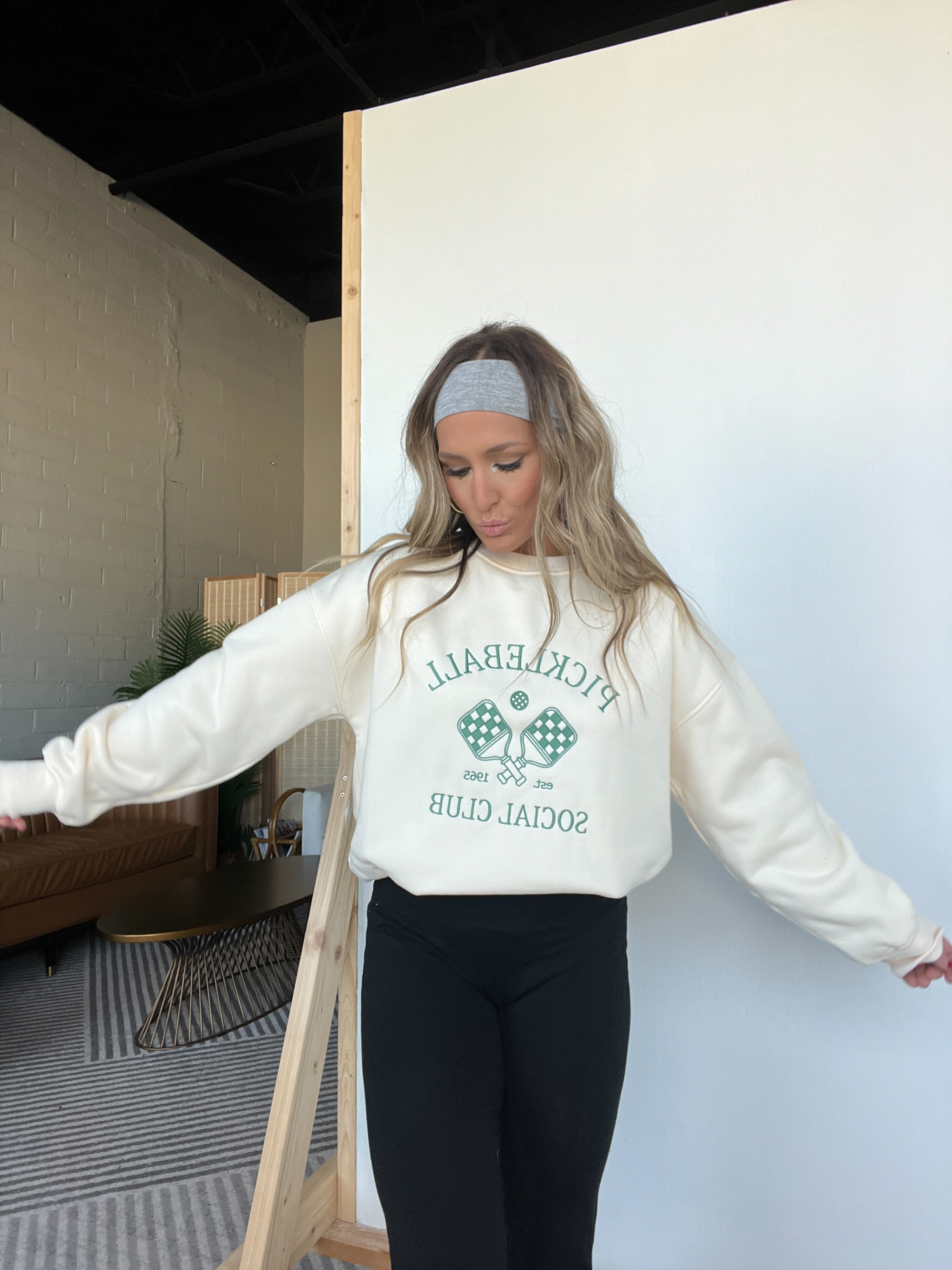 Pickleball Social Club Fleece Crewneck