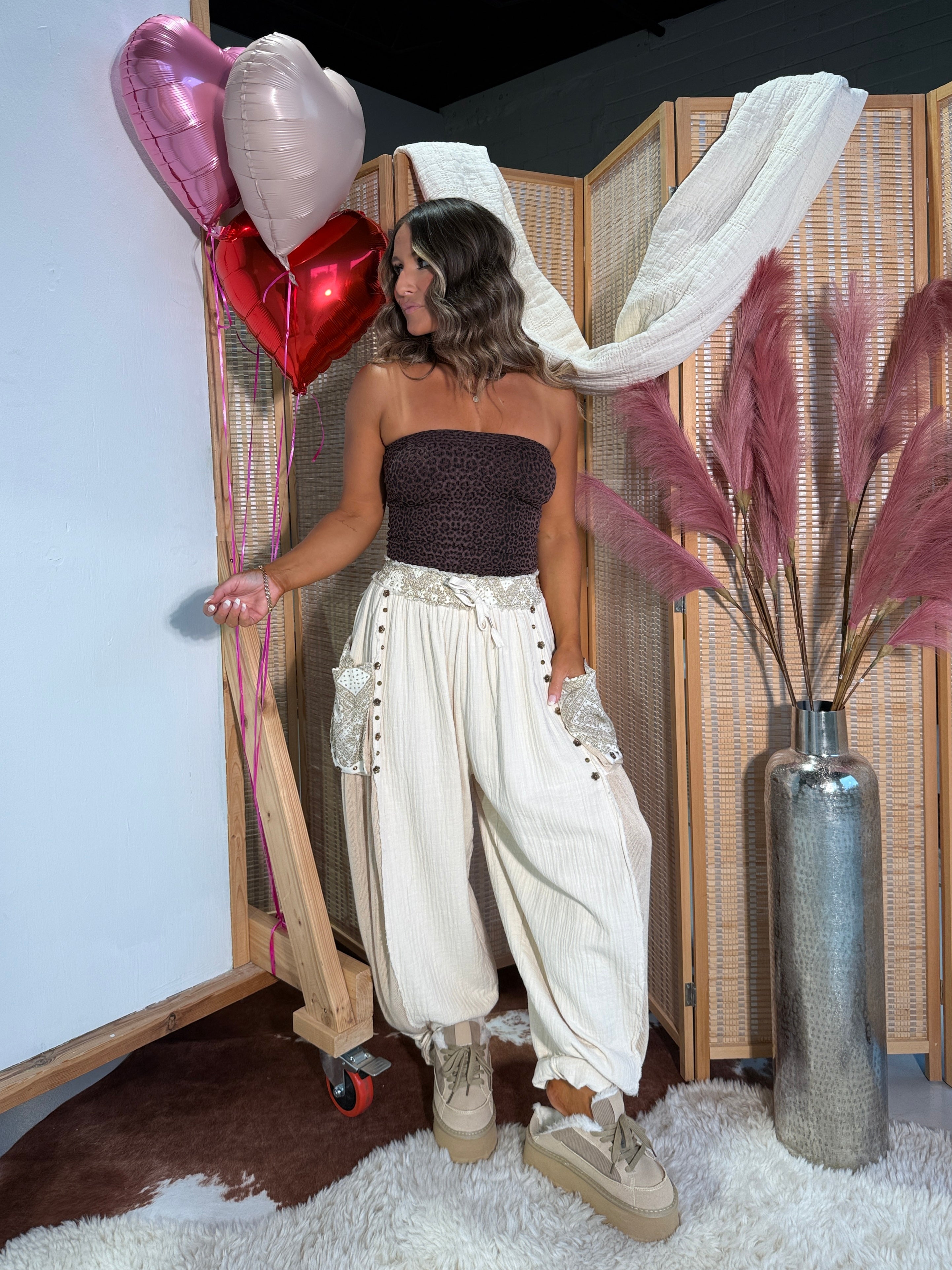 Going Steady Gauze Pants Natural