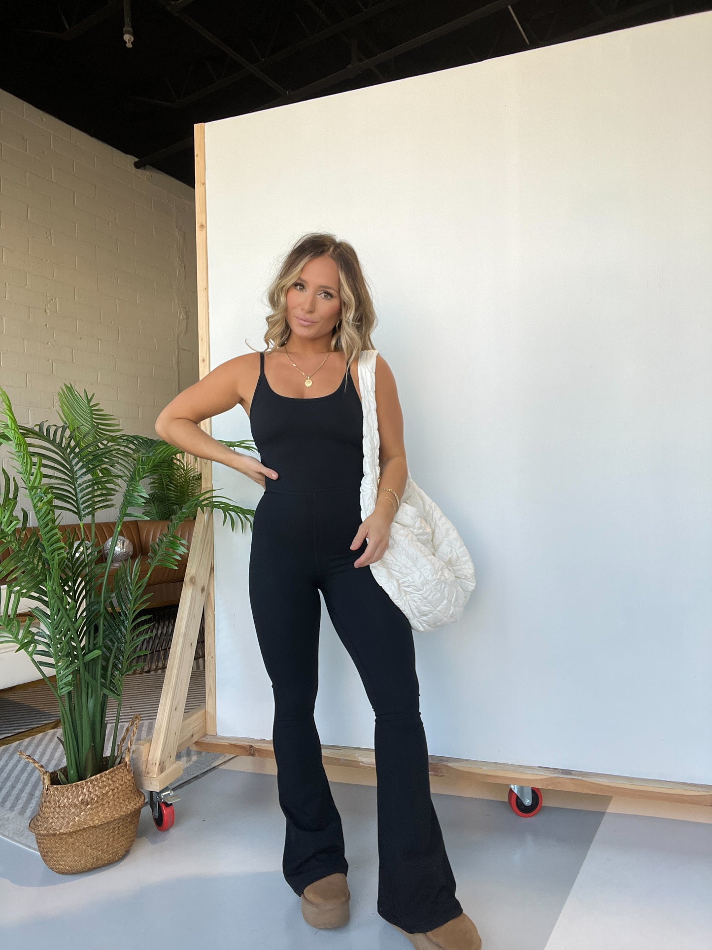 Boss Babe Flared Jumpsuit Black