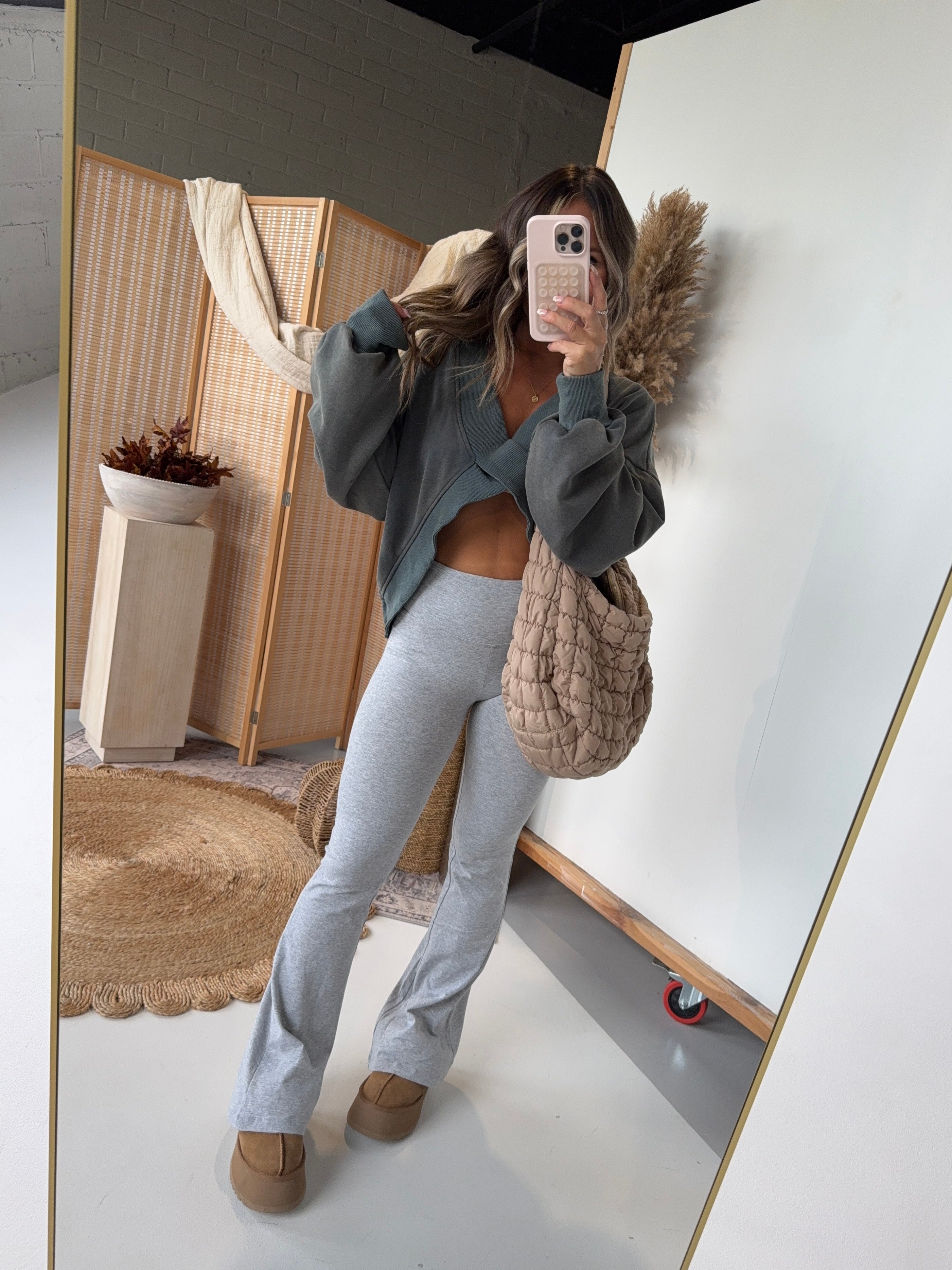 Sunday Lounge Flares Heather Grey