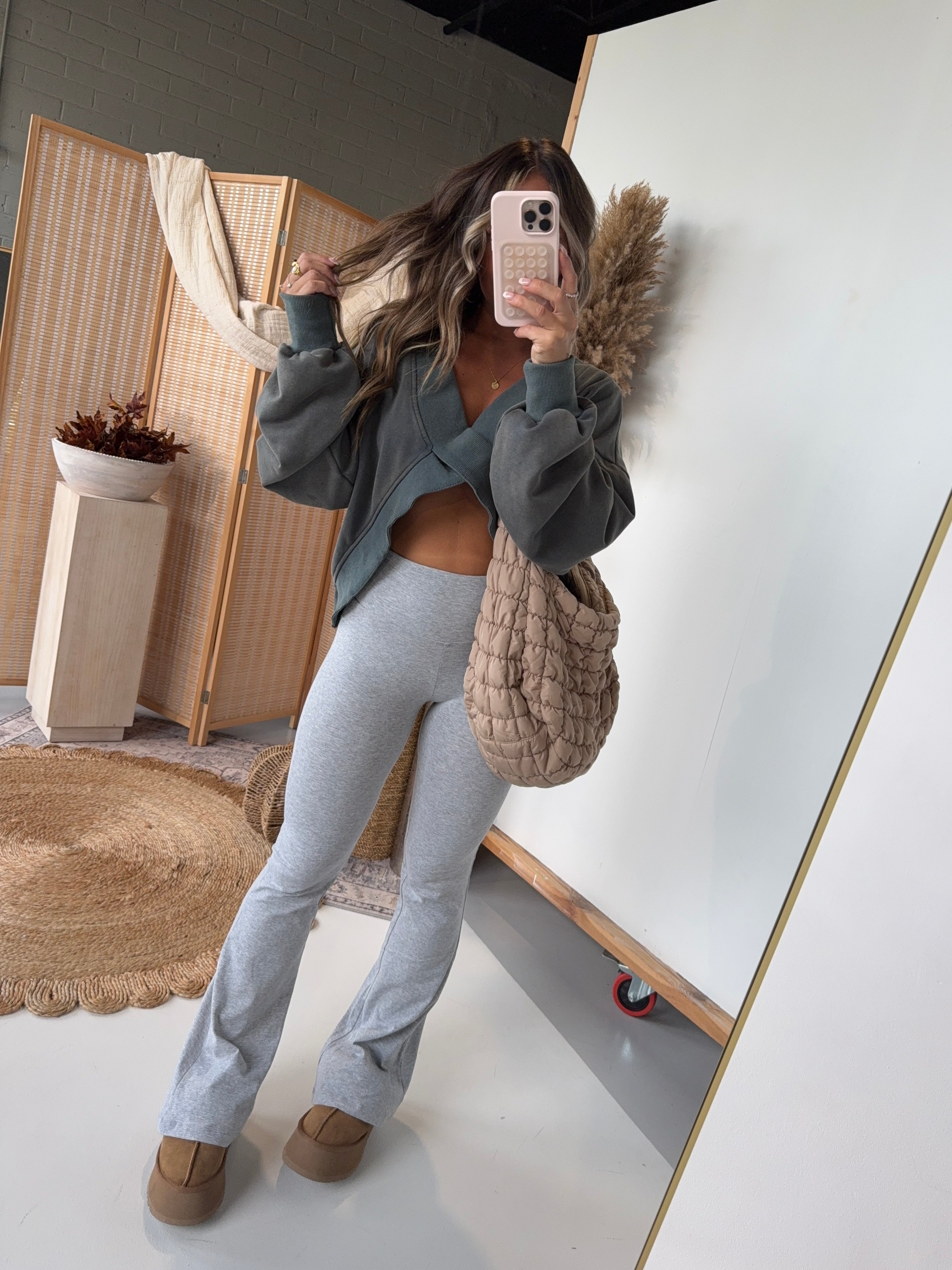 Sunday Lounge Flares Heather Grey