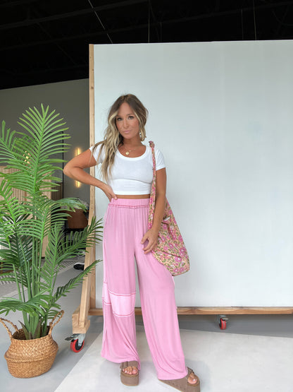 Relaxed Mornings Lounge Pants Pink