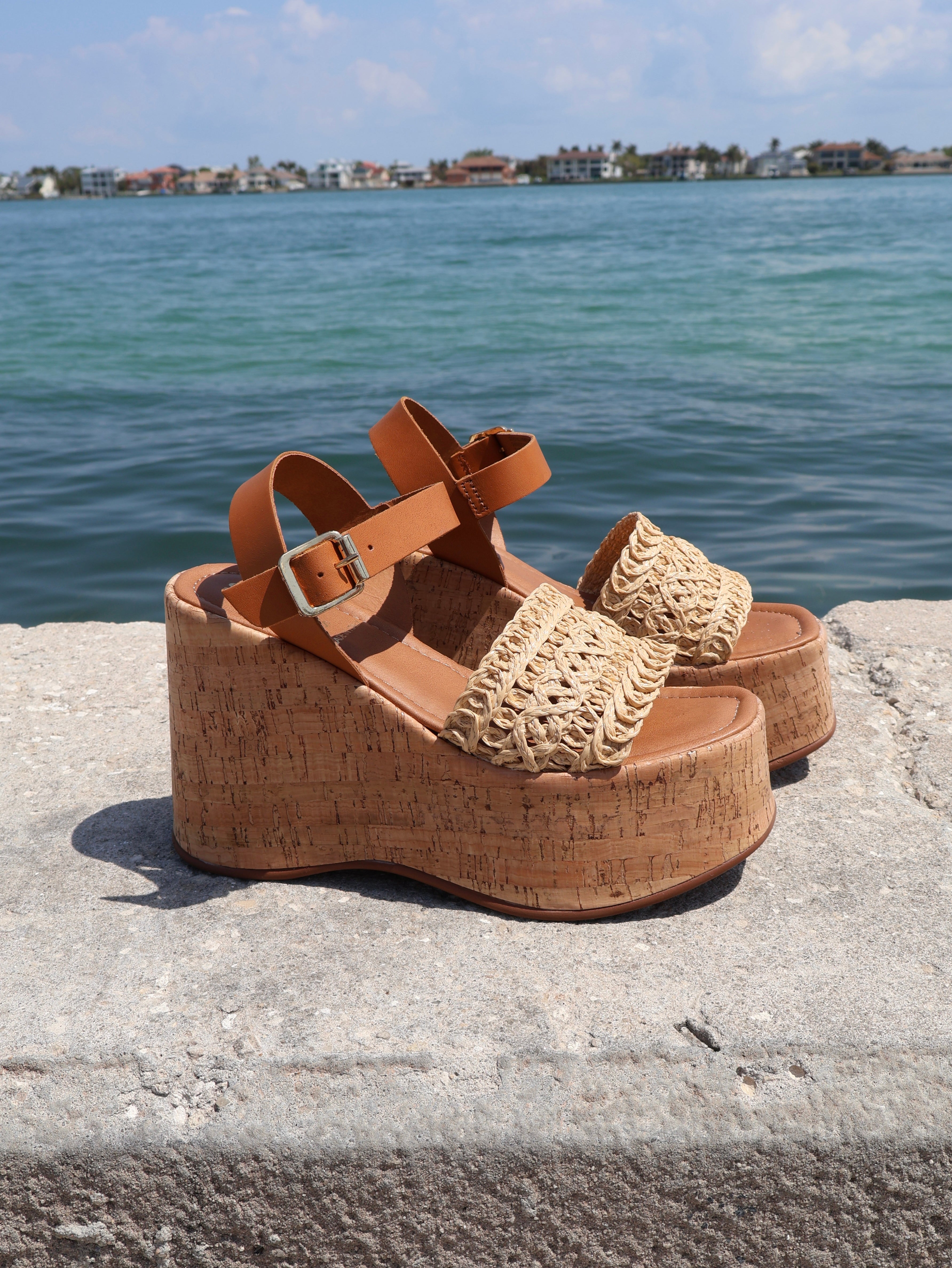 Willow Wedges Cork Natural/Tan