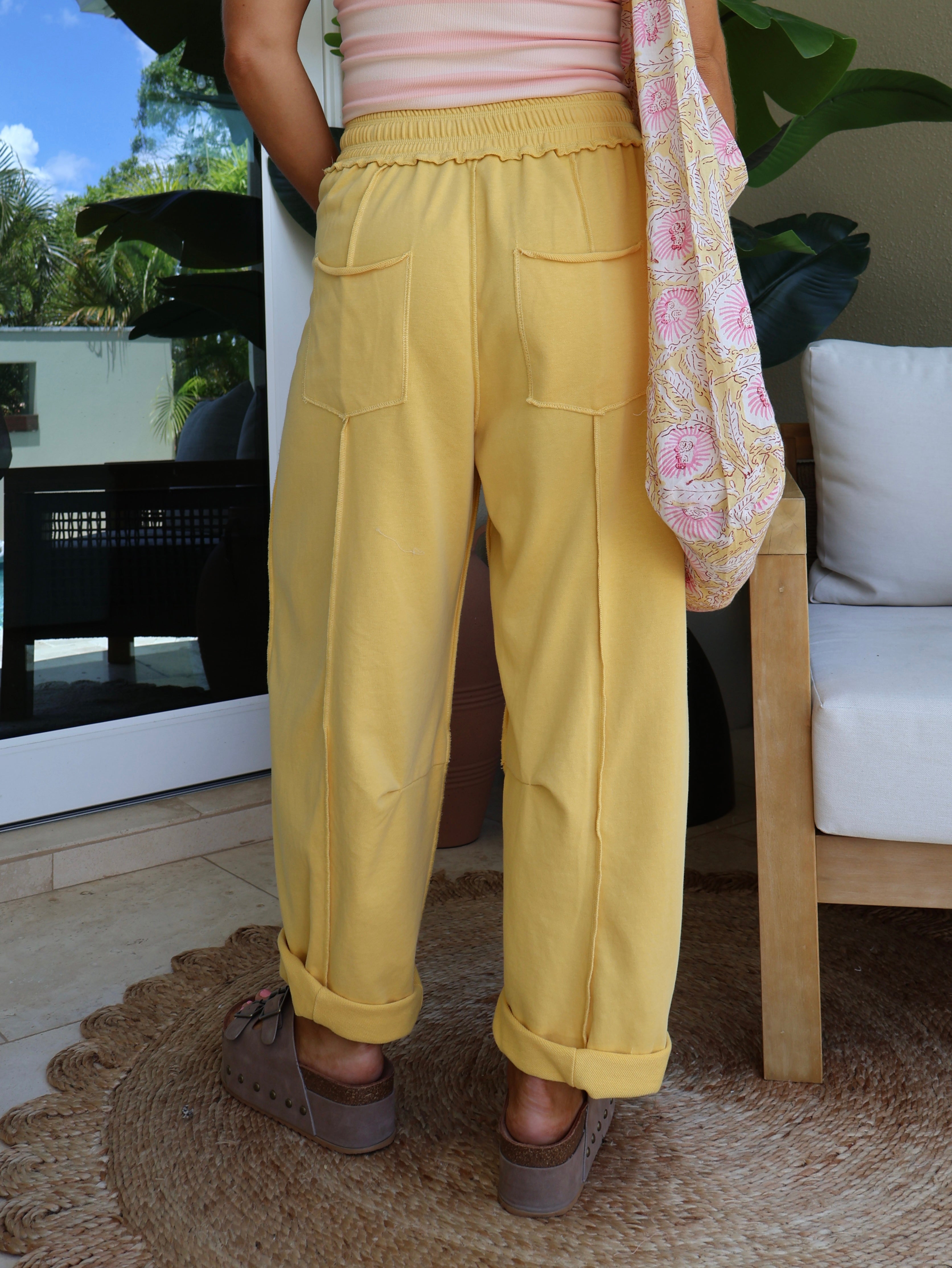 Sunshine State Barrel Lounge Pants Marigold