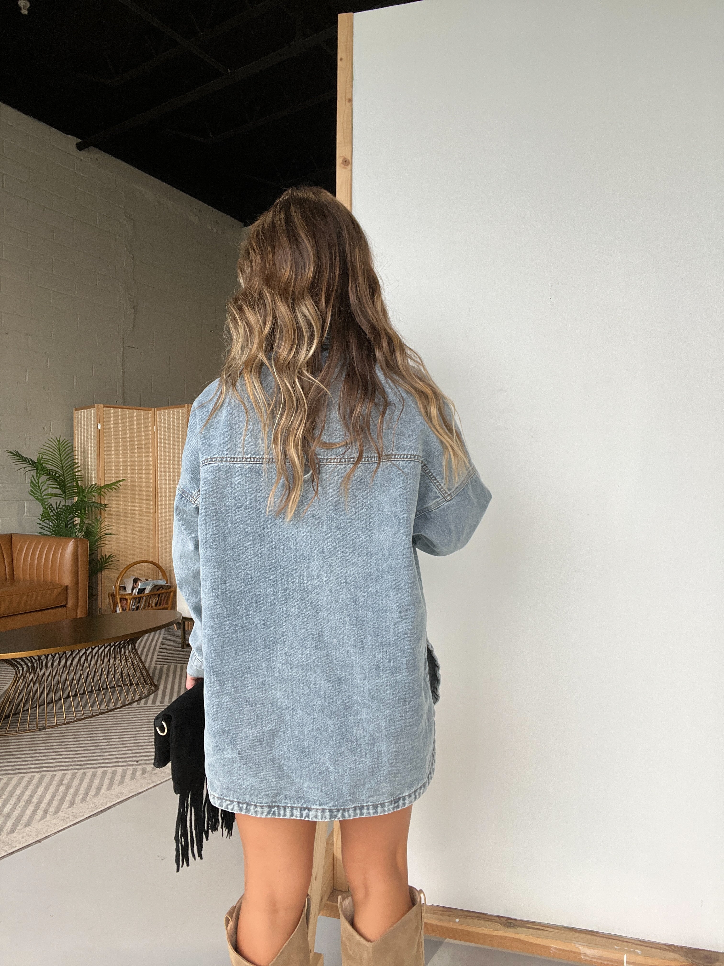 Stadium Vintage Denim Shacket