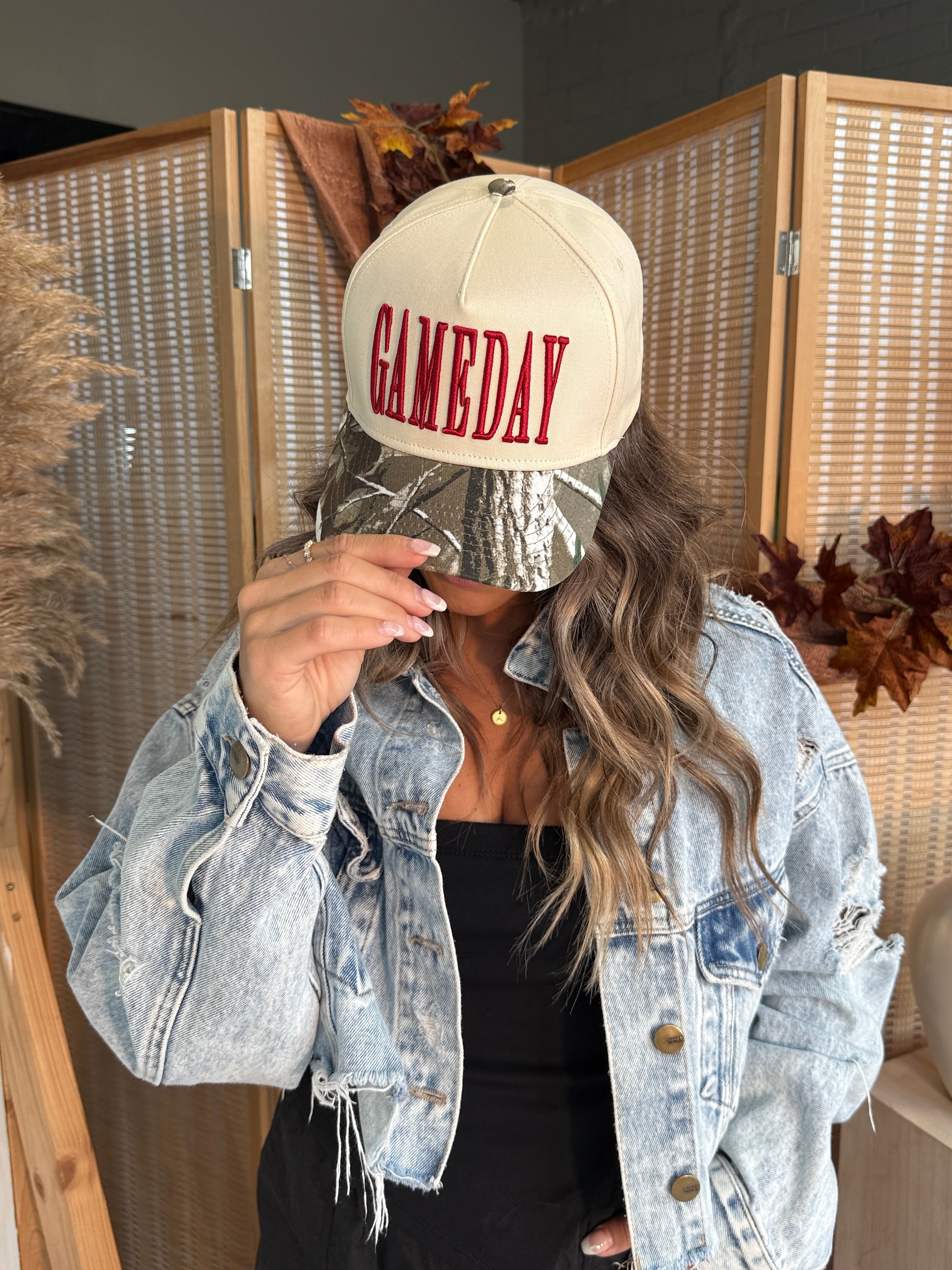 Game Day Vintage Trucker Hat Camo