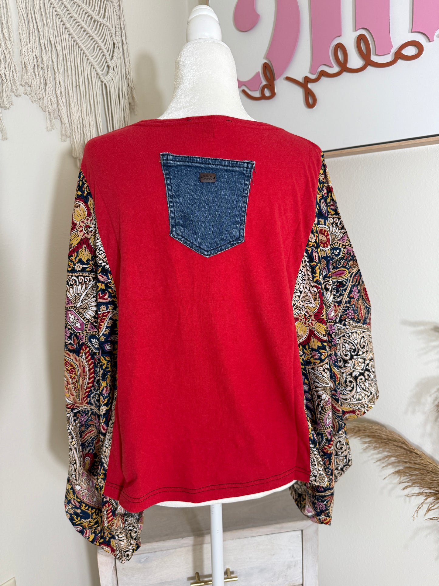 Whitney Houston Mix & Match Tee Red Floral