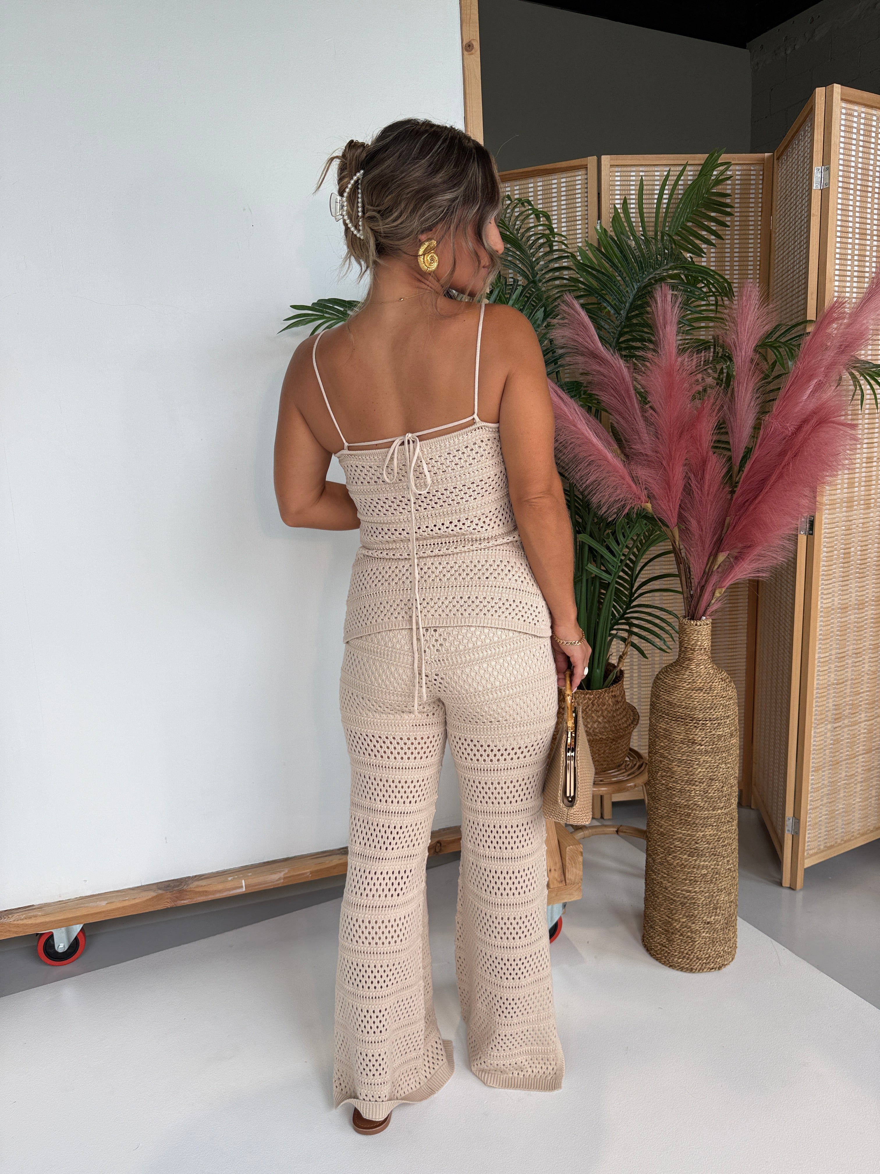 Adventures with You Pointelle Knit Set Natural