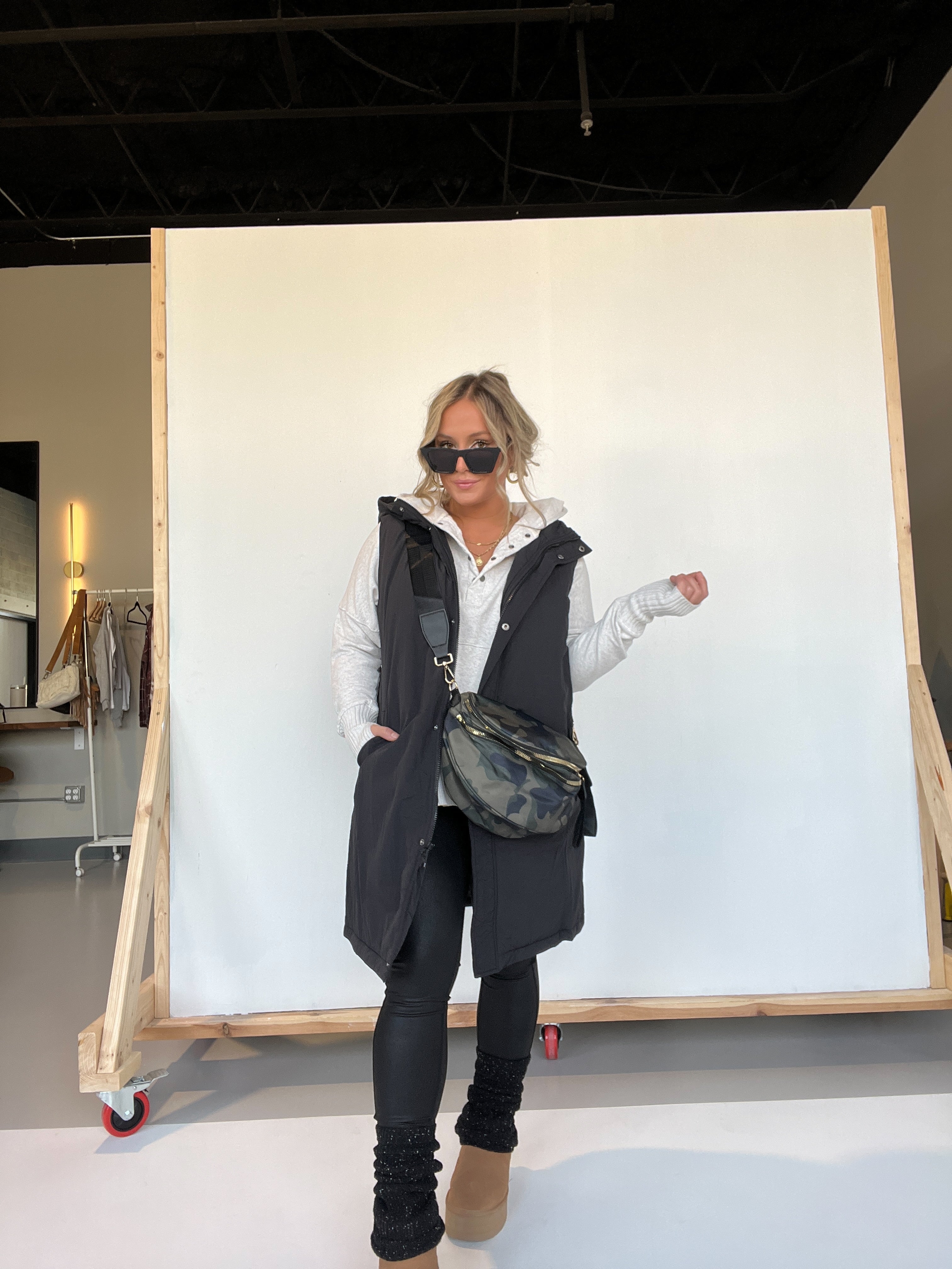 Oversized Camo Belt Bag