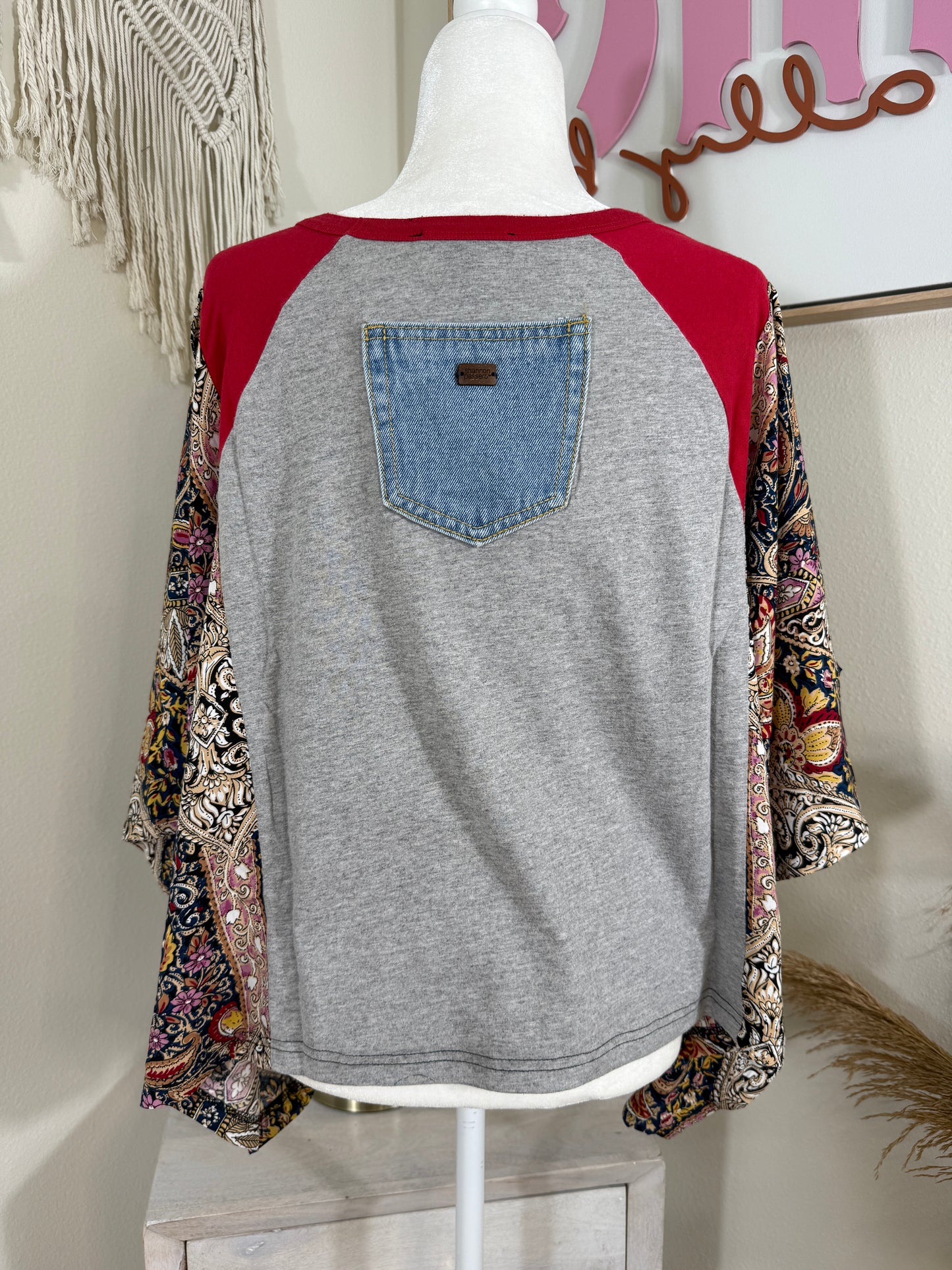 Bob Marley Mix & Match Tee Grey Floral