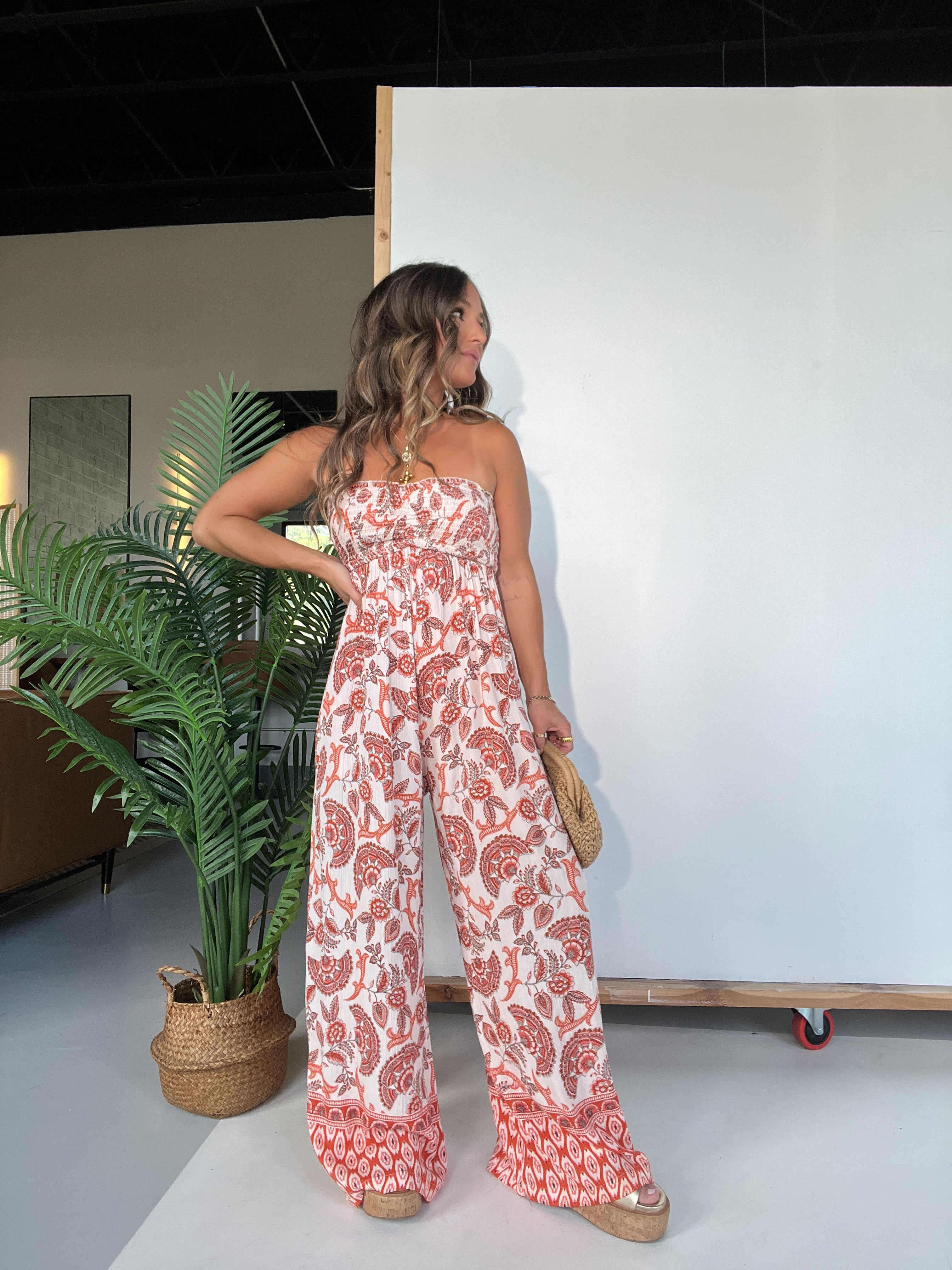 Sequoia Paisley Boho Jumpsuit Multi