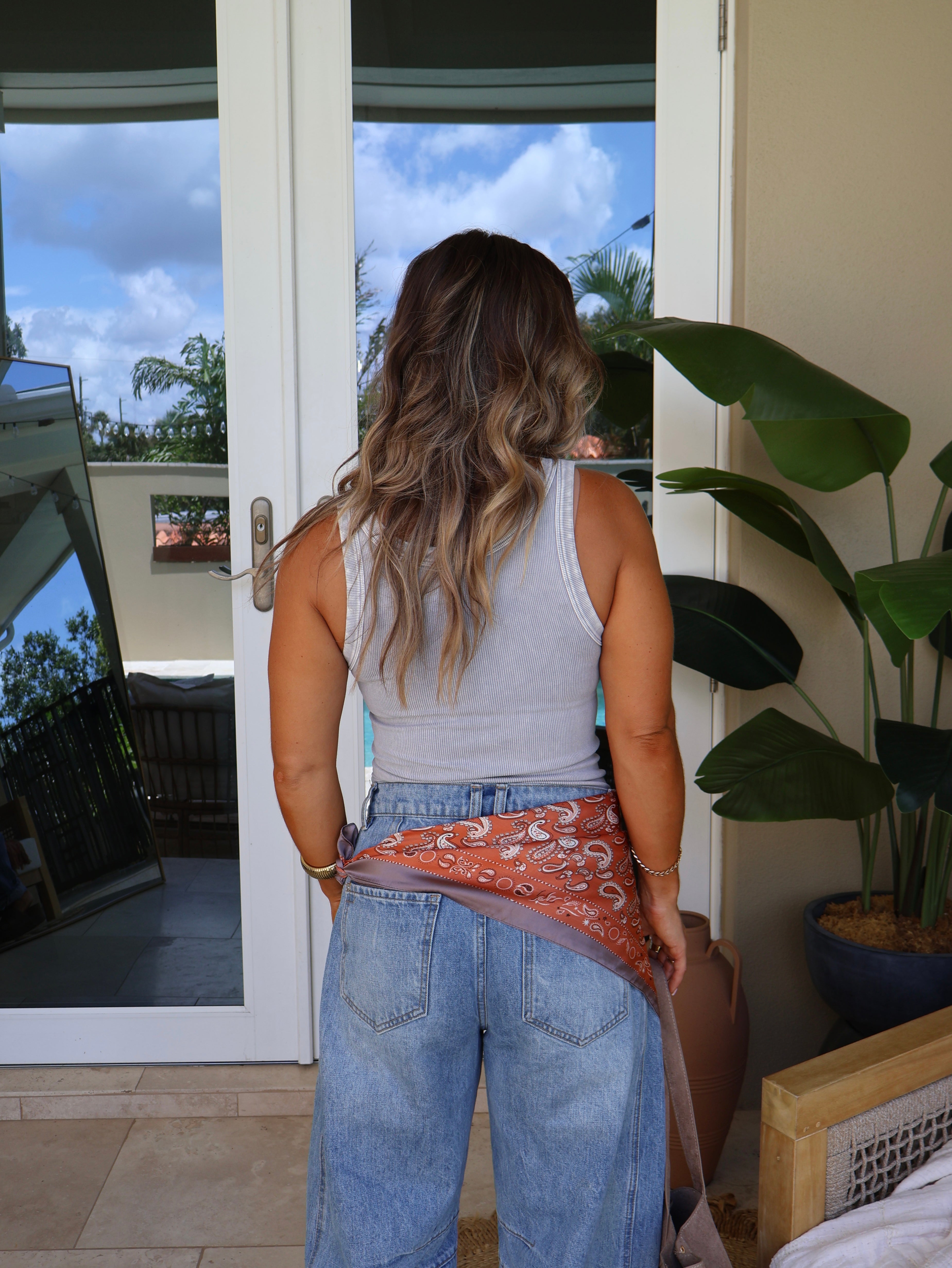 Weekend Escape Tank Vintage Cool Grey