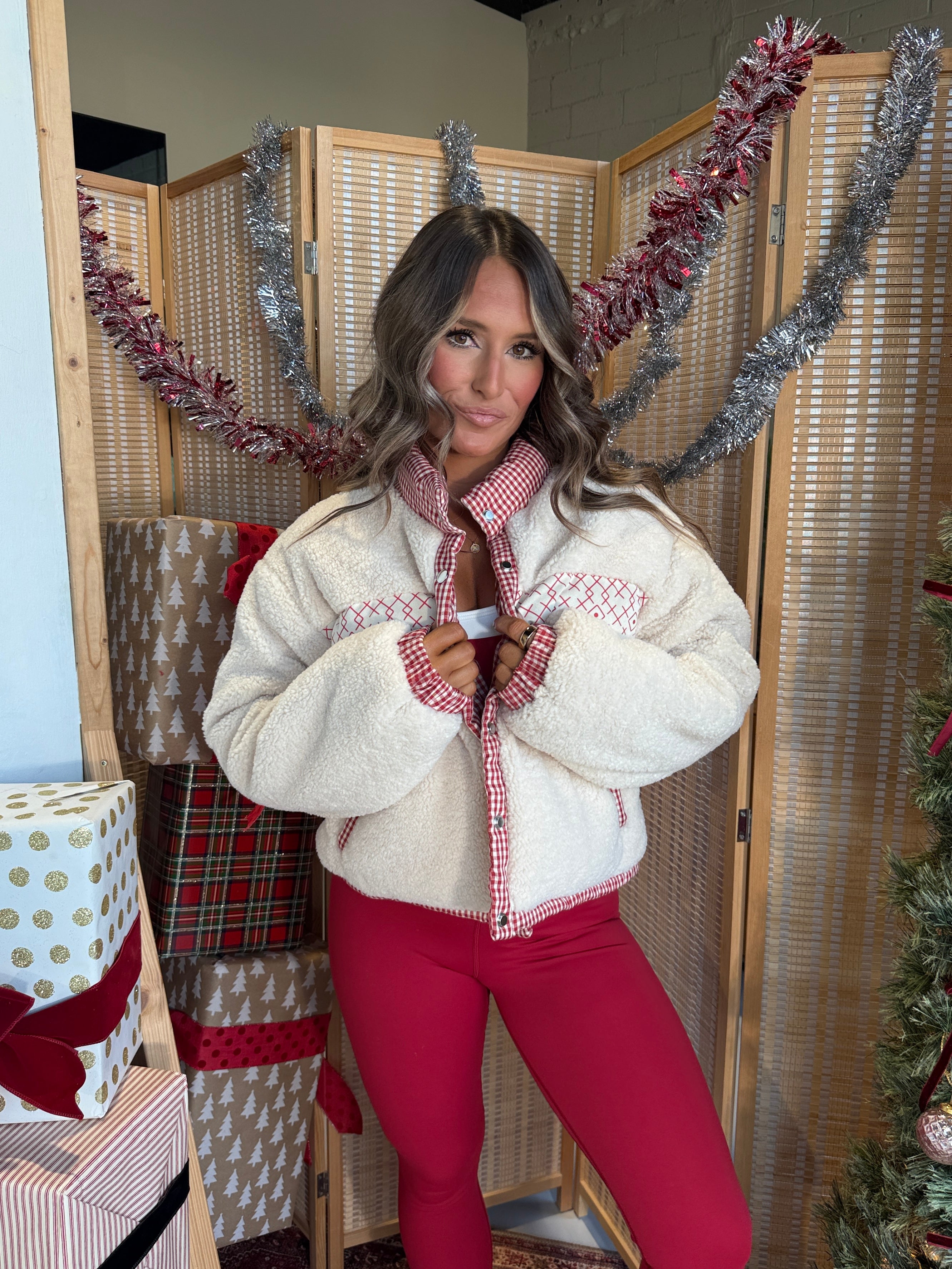 Rudolph Puffer Sherpa Jacket Cream