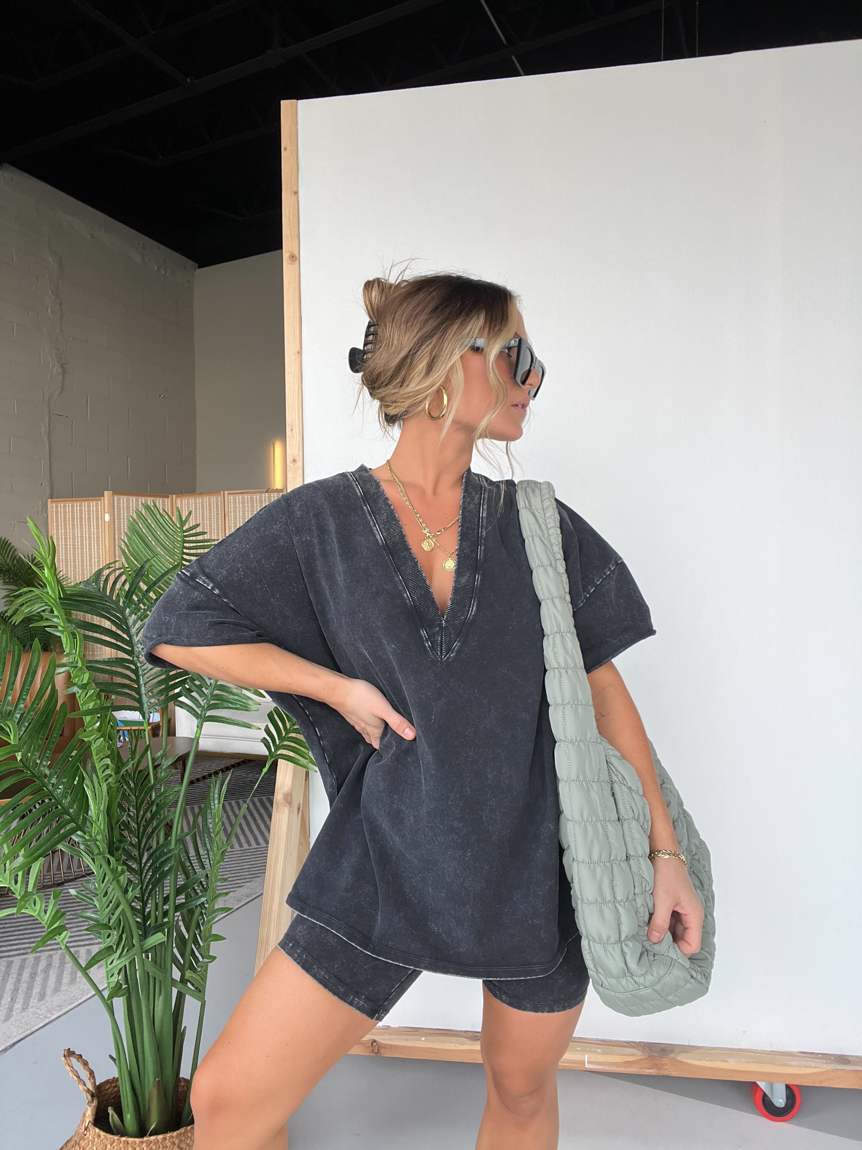 Saturday Market Mineral Washed Set Navy