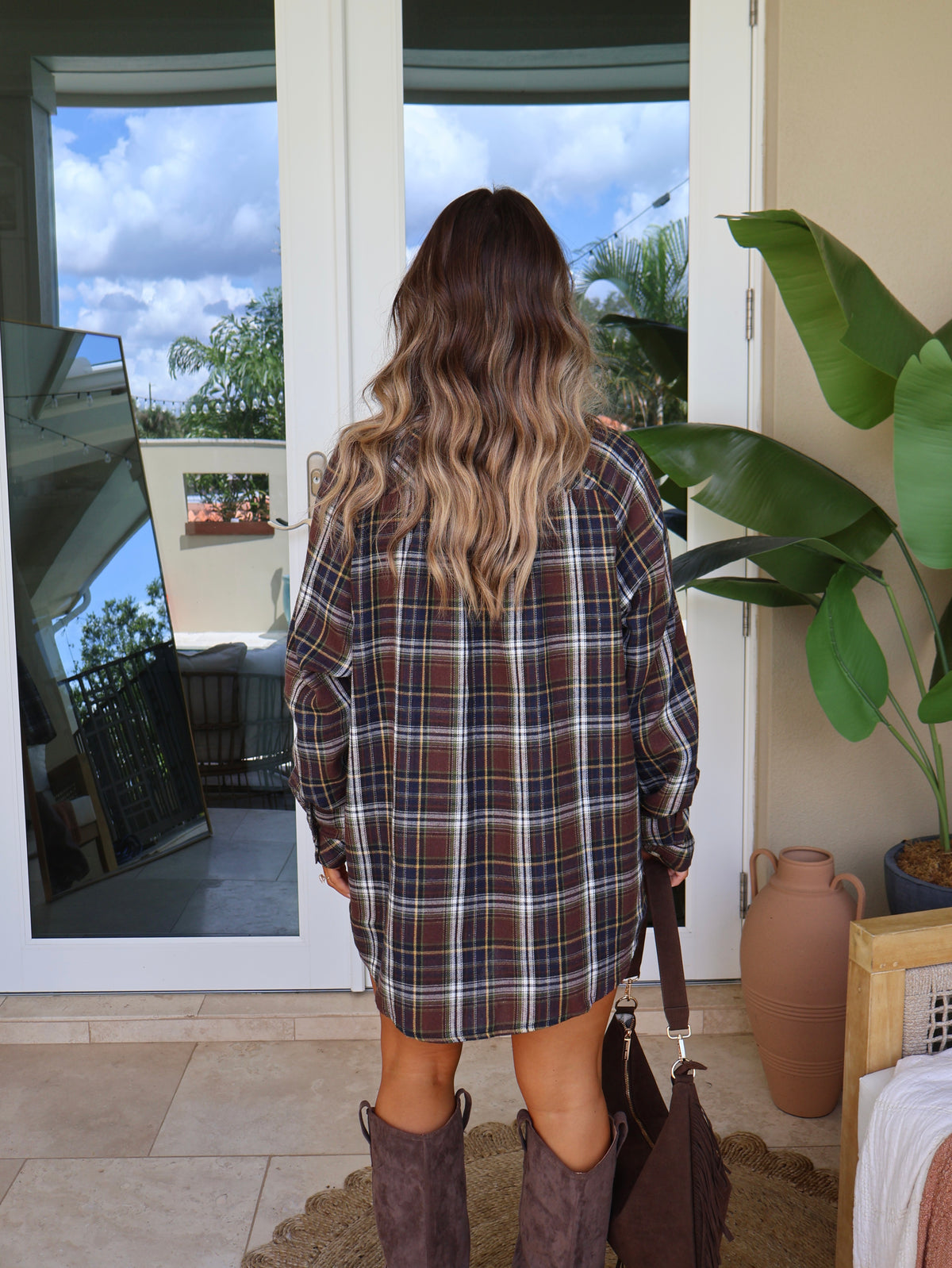 Pine Grove Plaid Button-Up Brown Multi