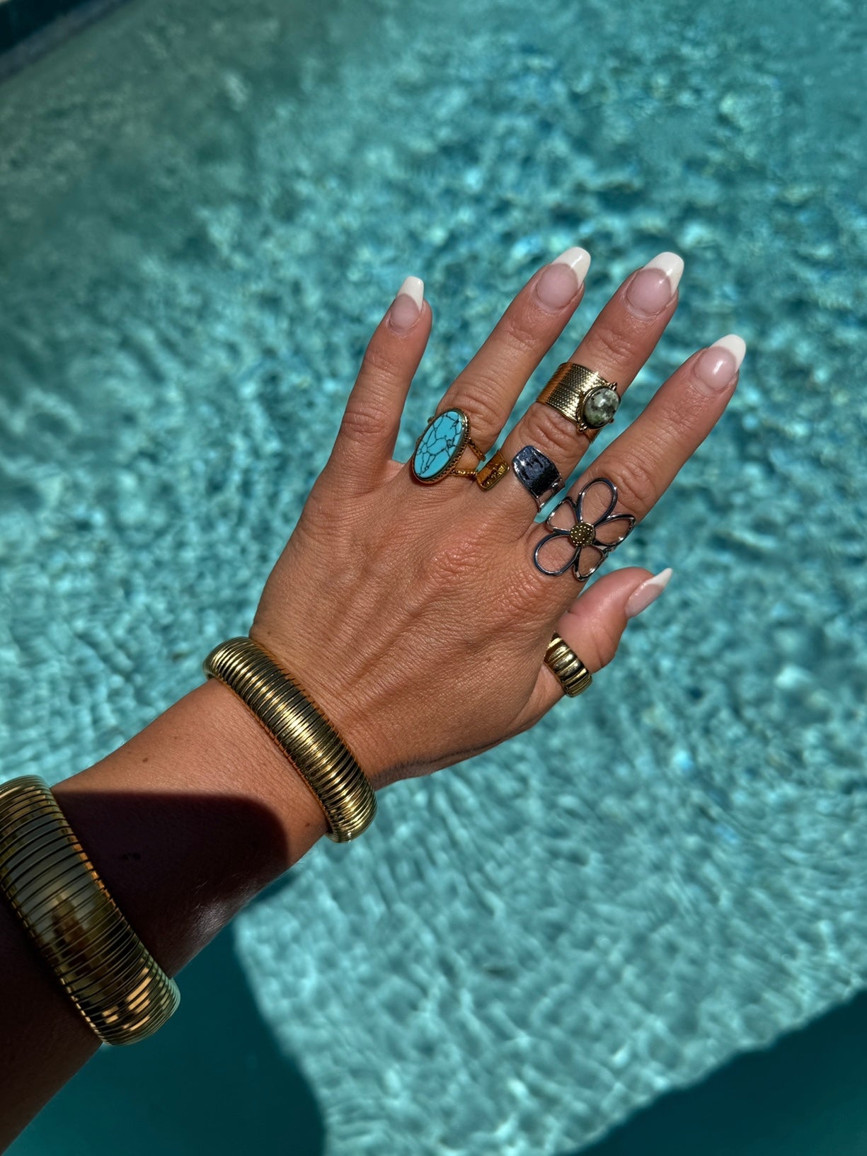 Emmy 18K Gold Two Tone Wrap Ring