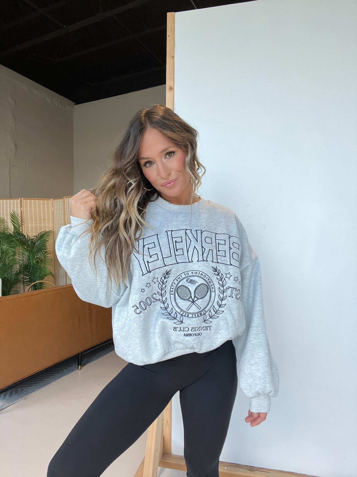 Old School Berkeley Crewneck Heather Grey