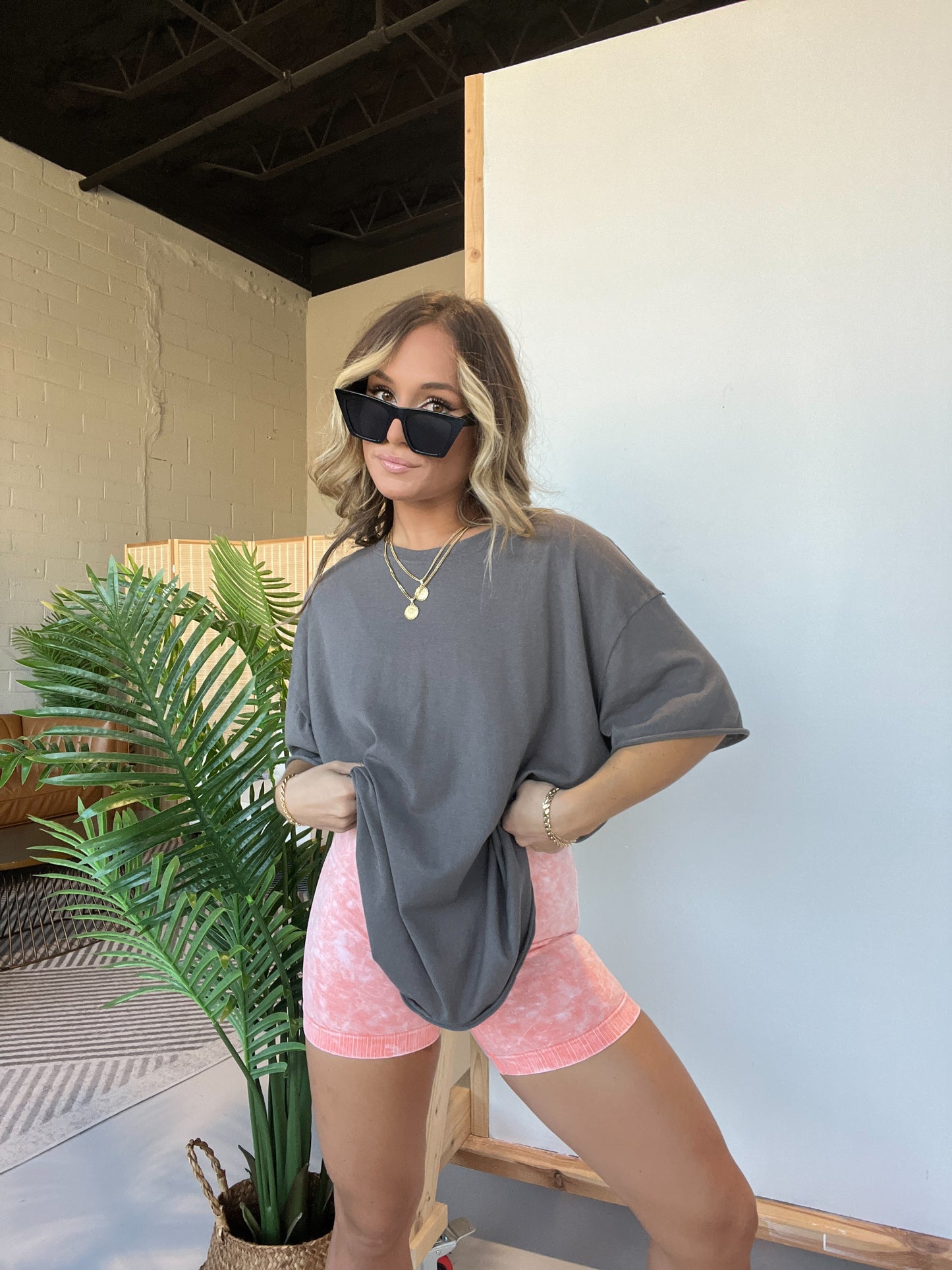 Stanford Oversized Tee Charcoal