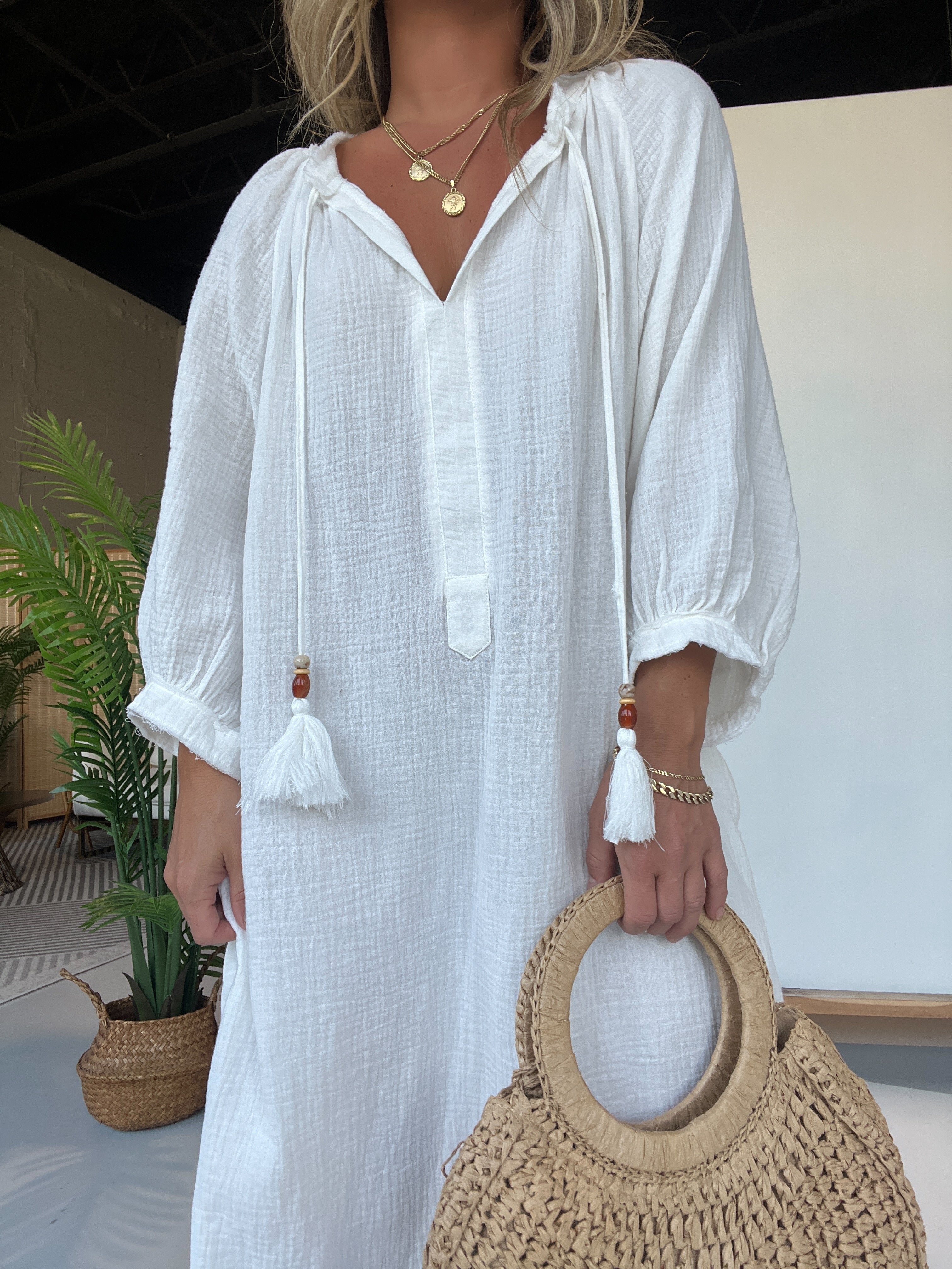 Turks Mumu Off White