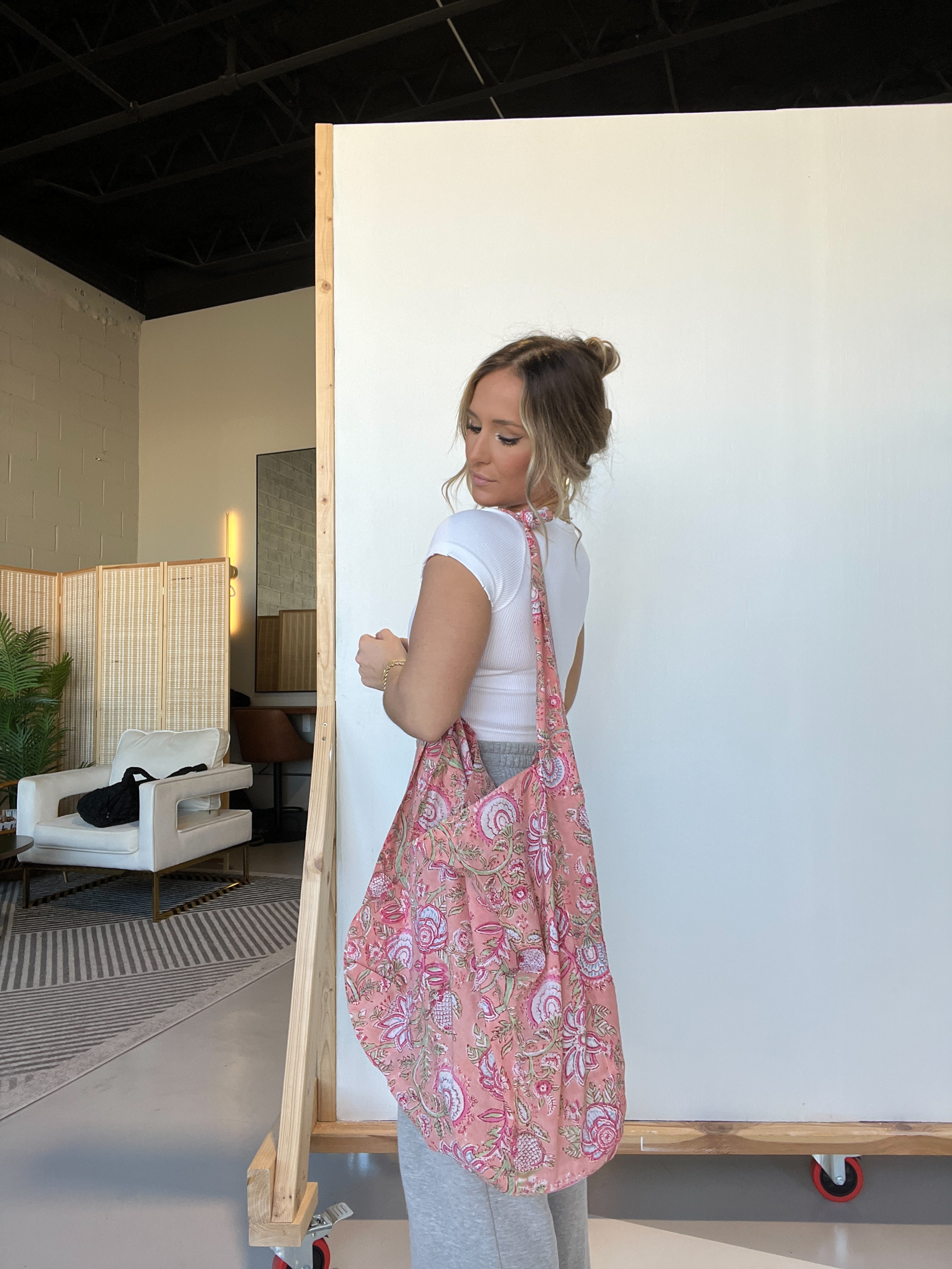 Arie Boho Sling Bag Peach