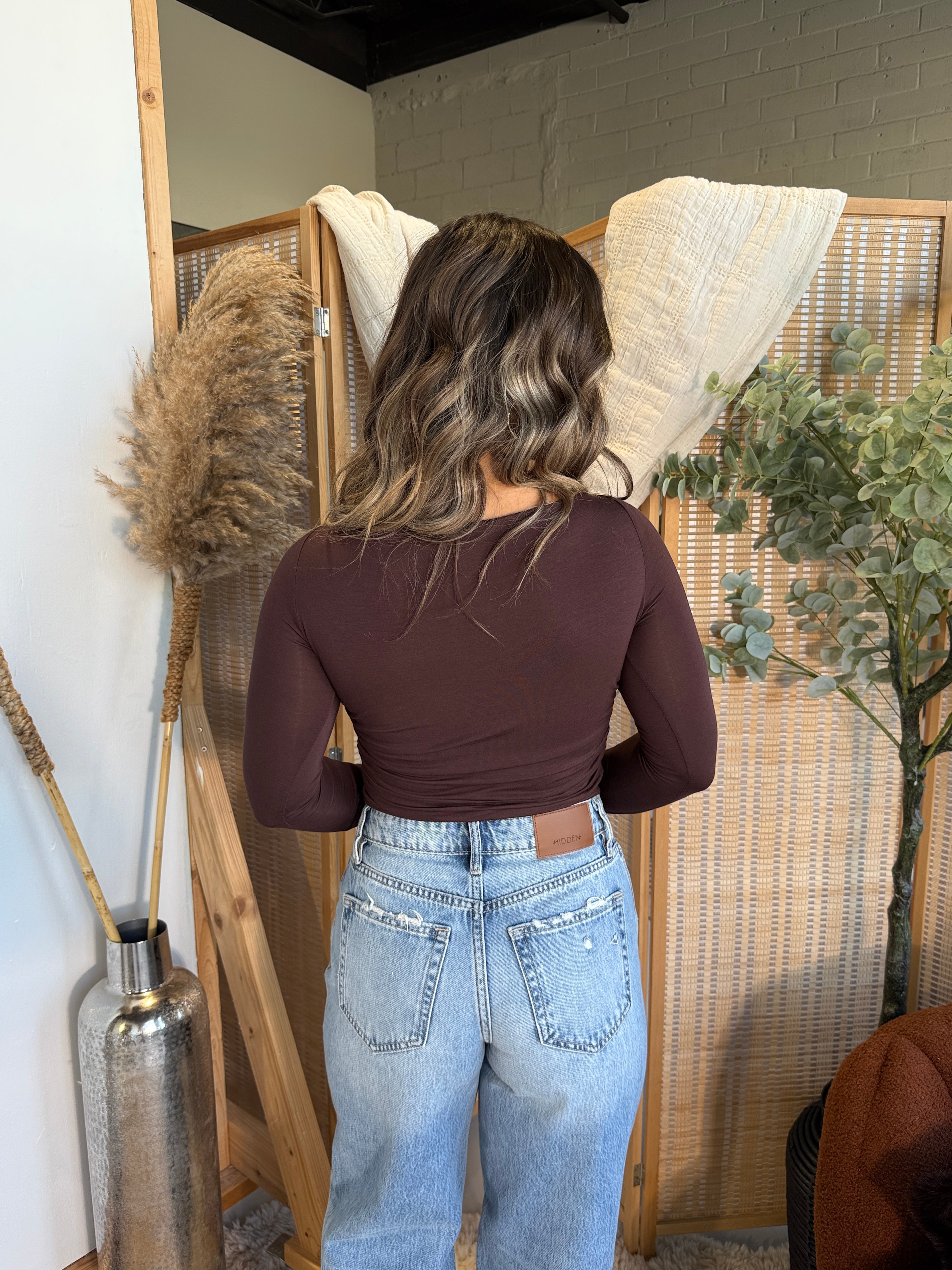 Heaven Sent Long Sleeve Brown