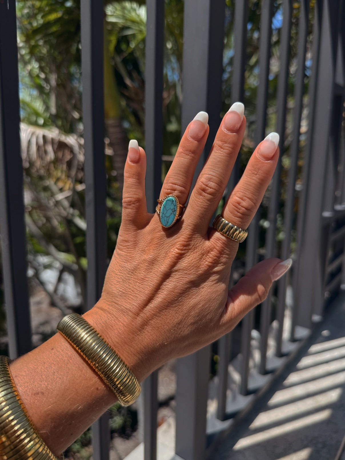 Ashwin 18K Gold Ring Turquoise