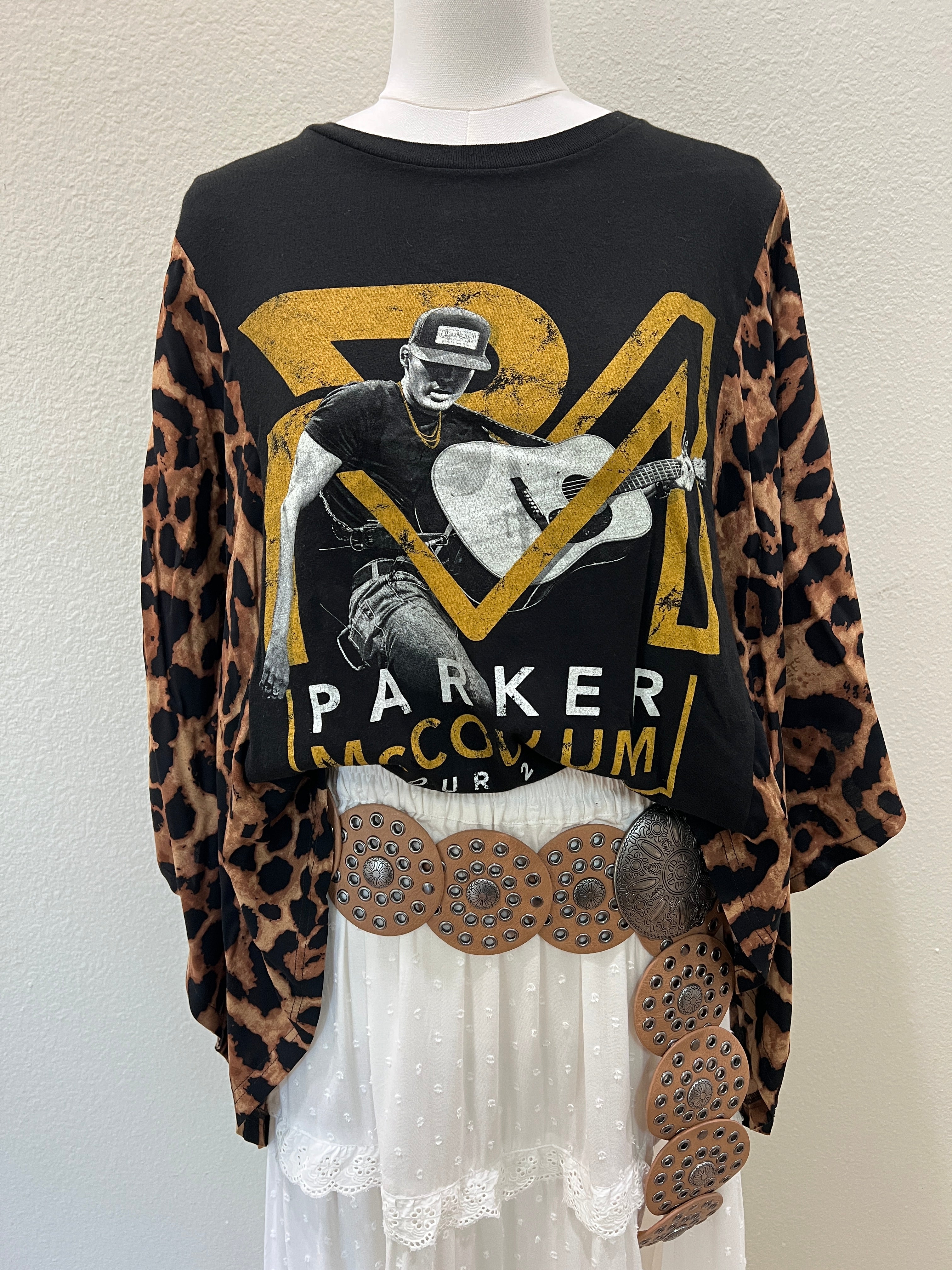 Parker McCollum Mix & Match Tee Black Cheetah