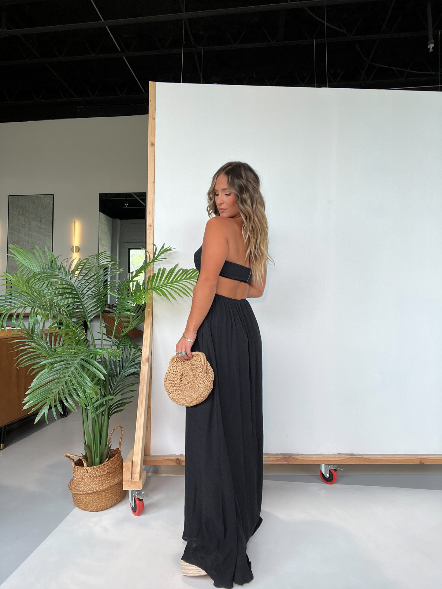 Tulum Nights Maxi Dress Black